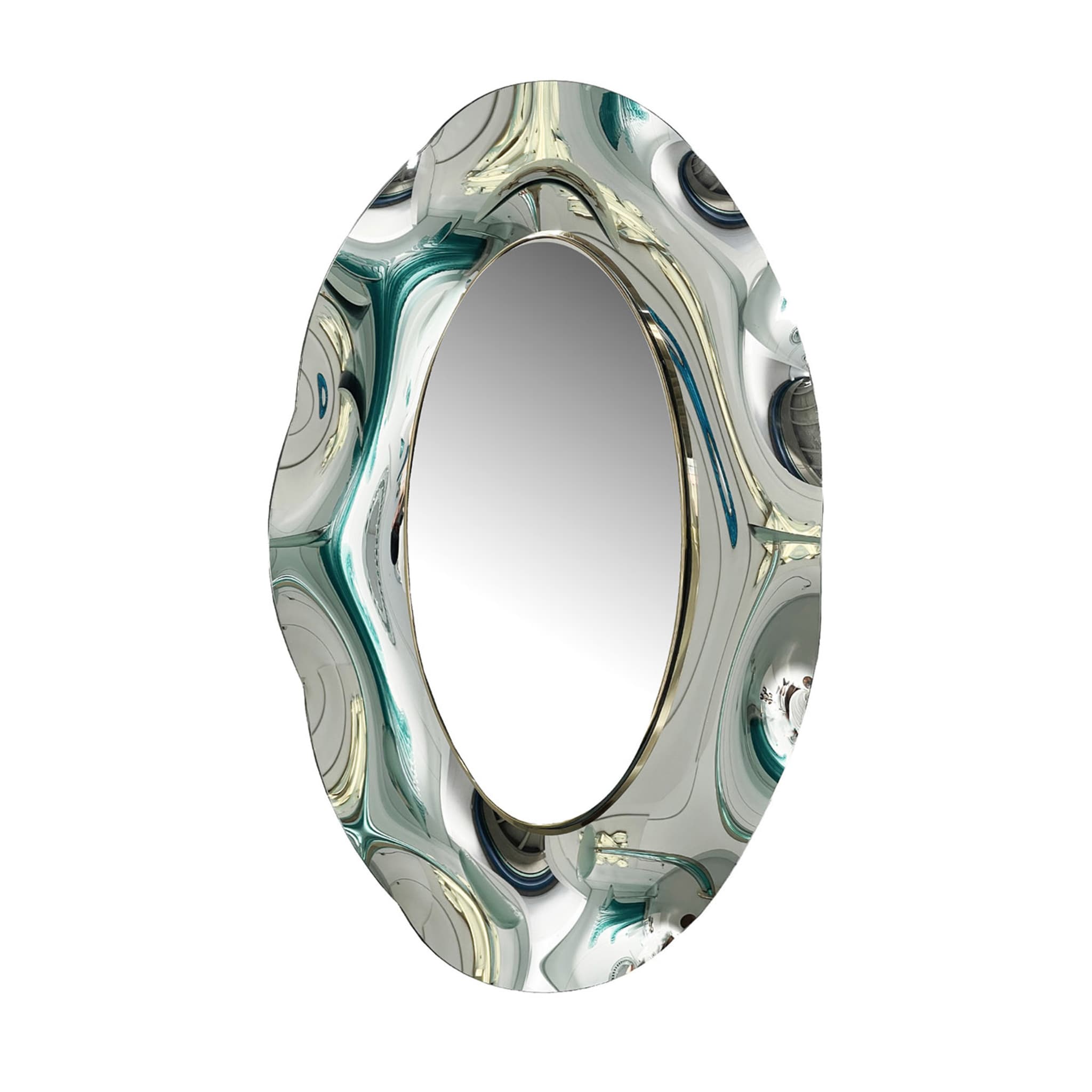 Specchio ovale ondulato - Vista principale