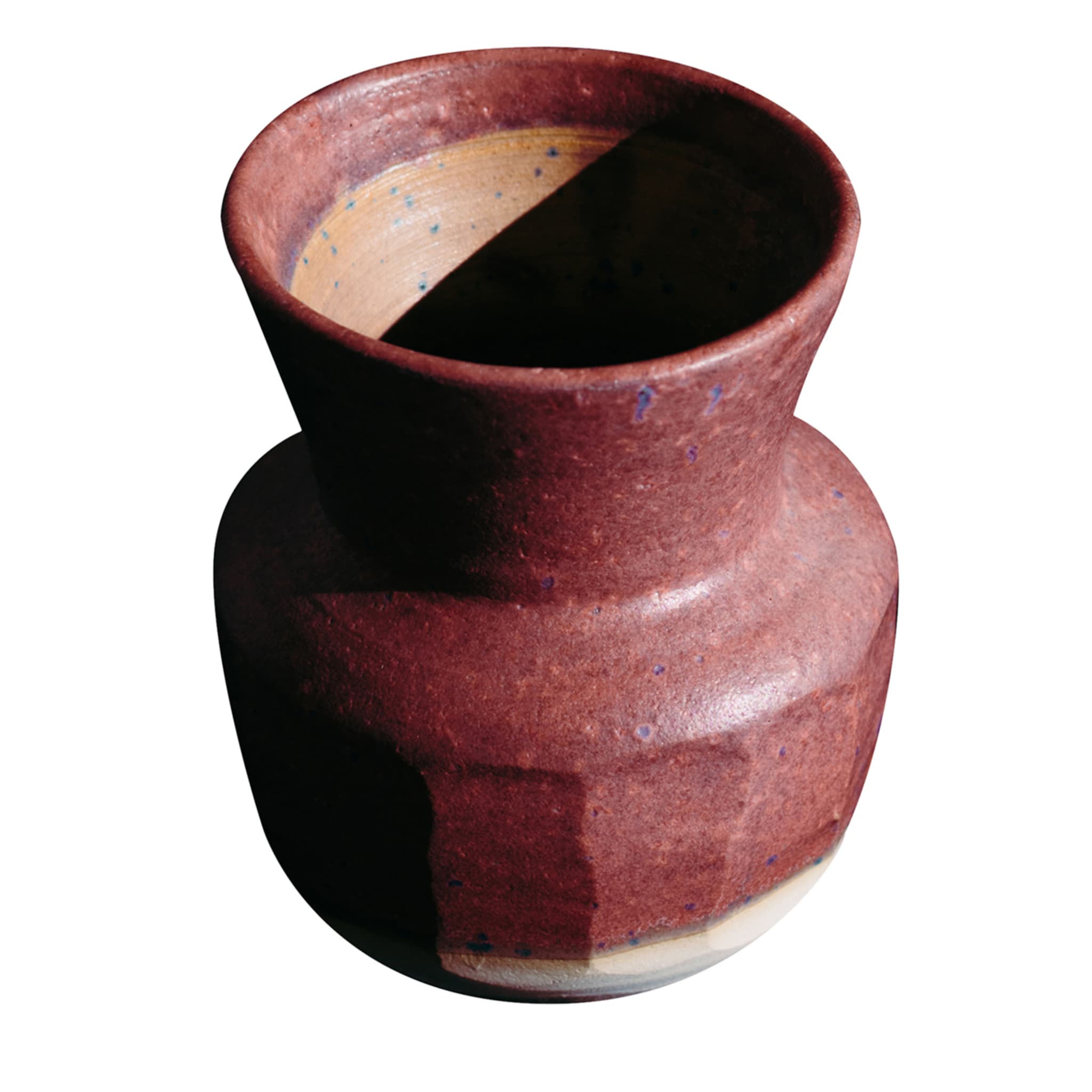 Vaso piccolo in ceramica viola - Vista principale