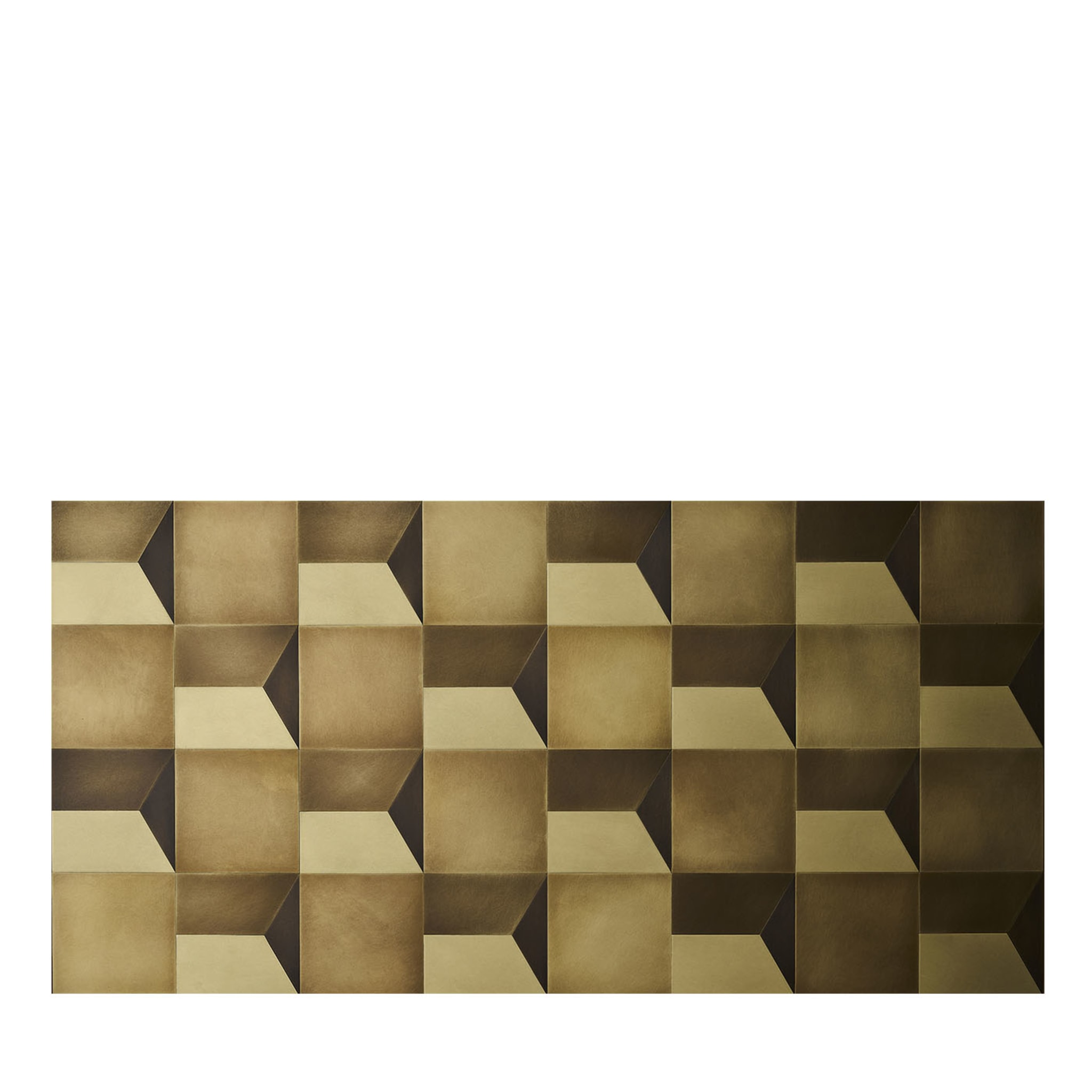 Vita 3D Orbitale Set of 10 Burnished-Brass Tiles - Main view