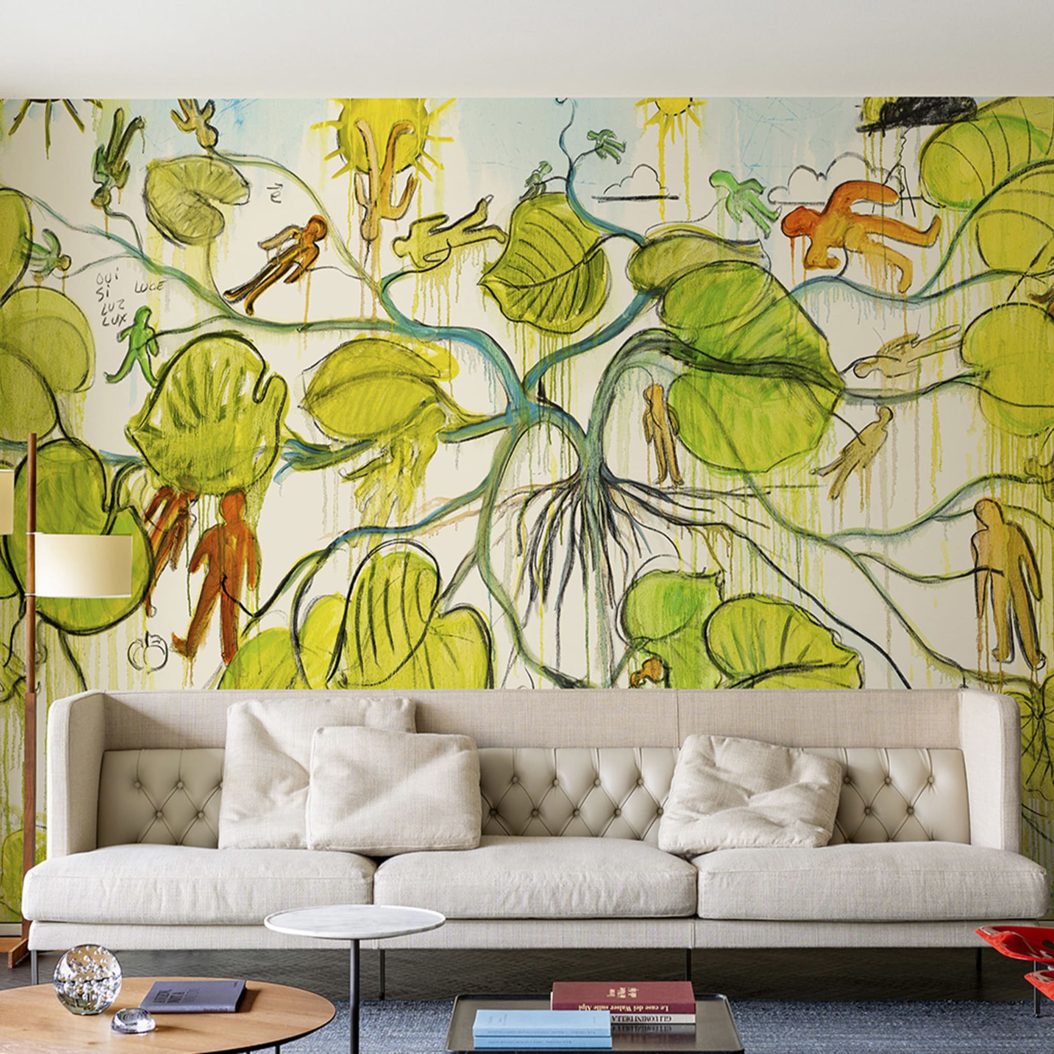 Organic Polychrome Wallpaper by Fabrice Hyber - Alternative view 1