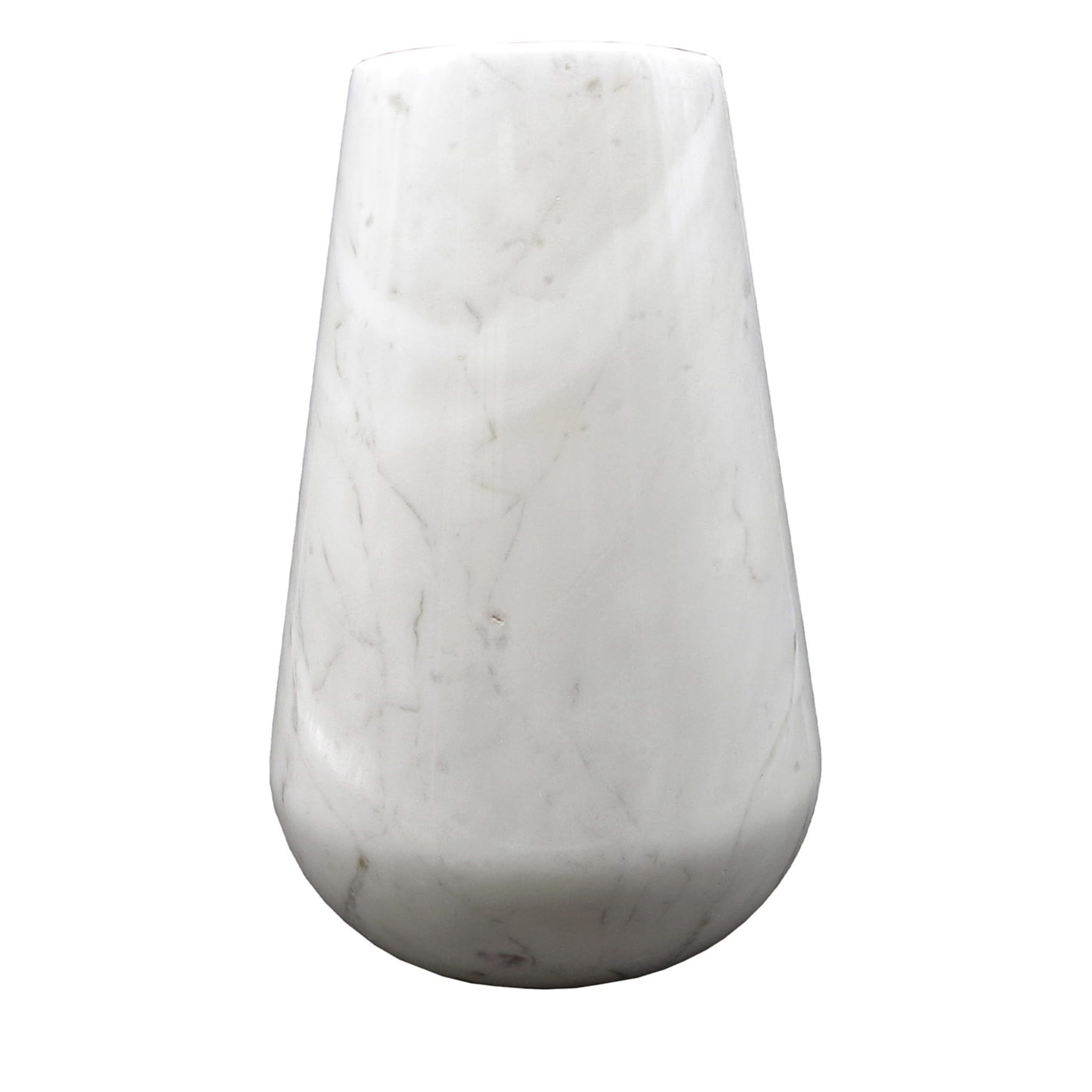 Modern 30 Weiße Carrara-Vase - Hauptansicht