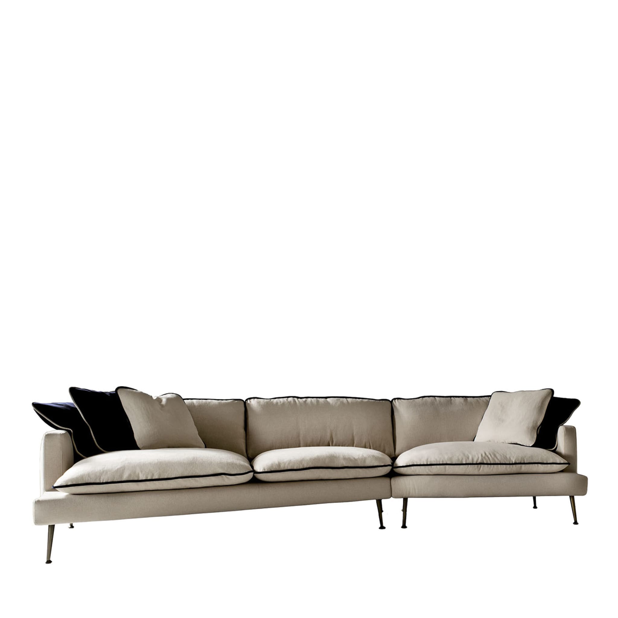 Island Modular Black-And-White Sofa - Main view