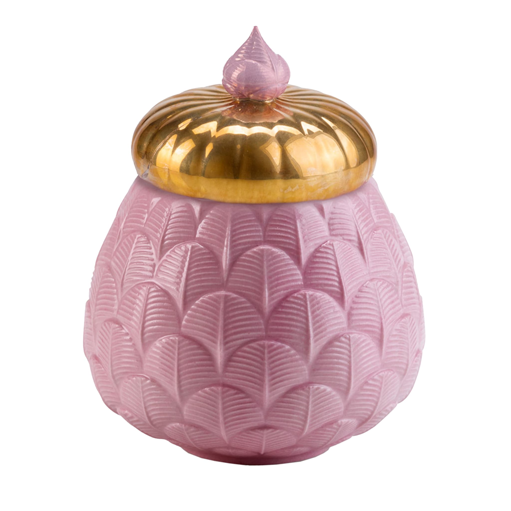 CHARLOTTE PEACOCK CANDLE COVER - PINK - Main view