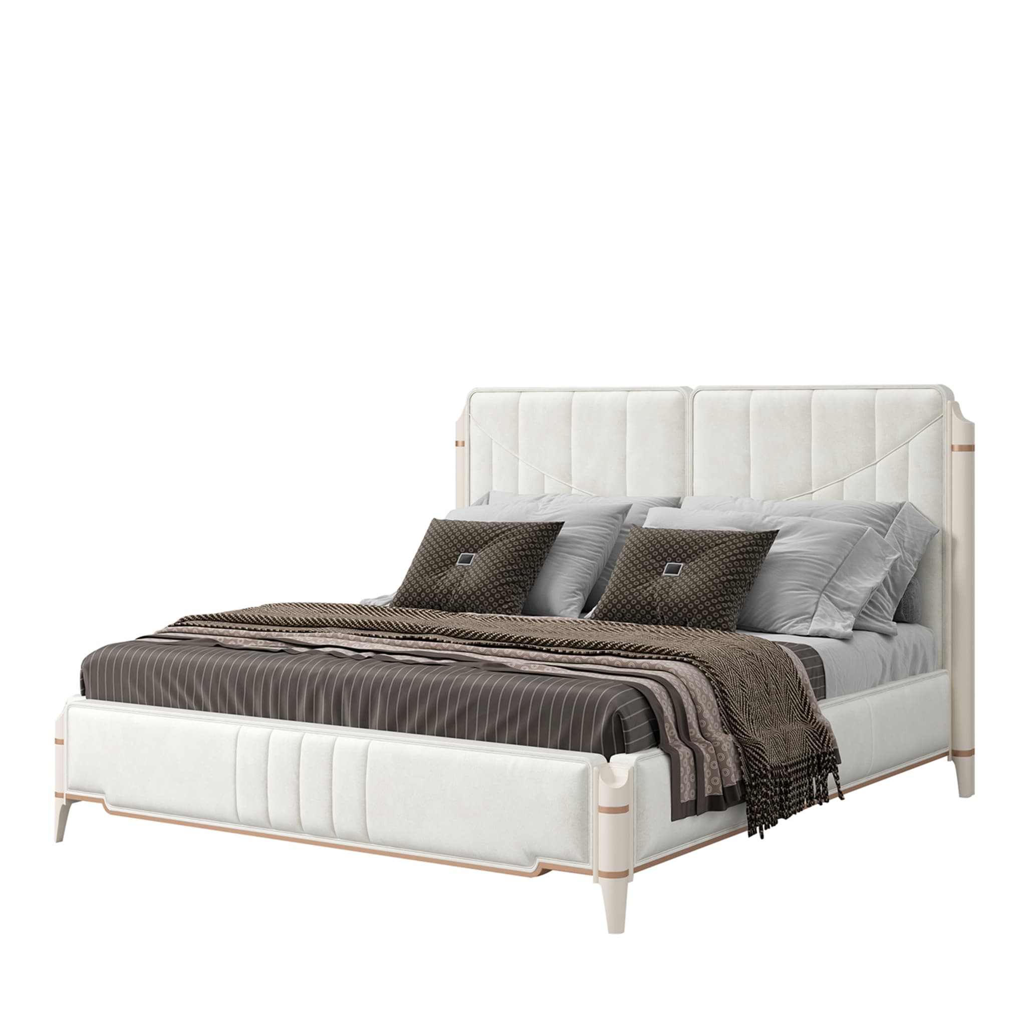 James Beige Double Bed - Main view