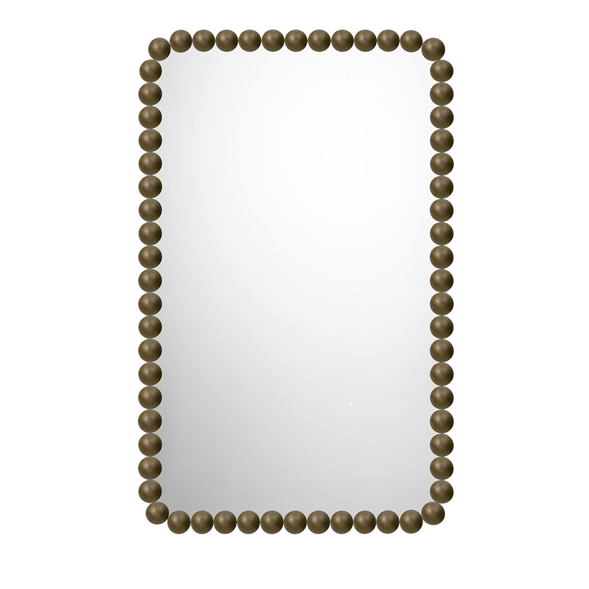Petit miroir rectangulaire en bronze Gioiello par Nika Zupanc - Vue principale