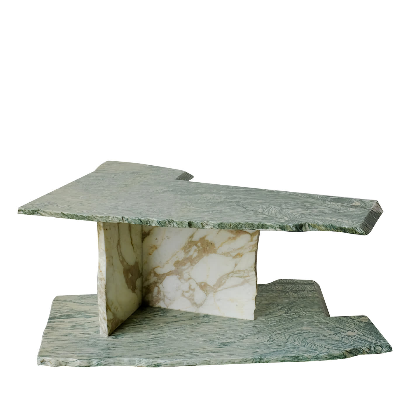 Cipollino Verde marble Coffee Table - Stone Stackers