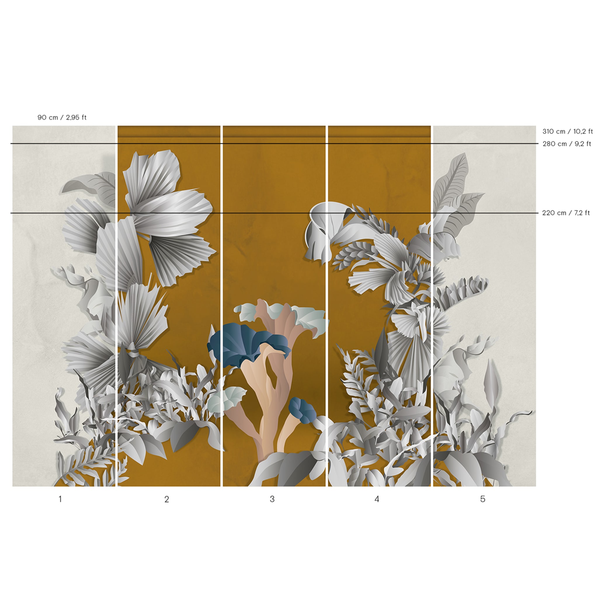 Formosa In Saffron Wallpaper By Cristina Celestino - Alternative view 3