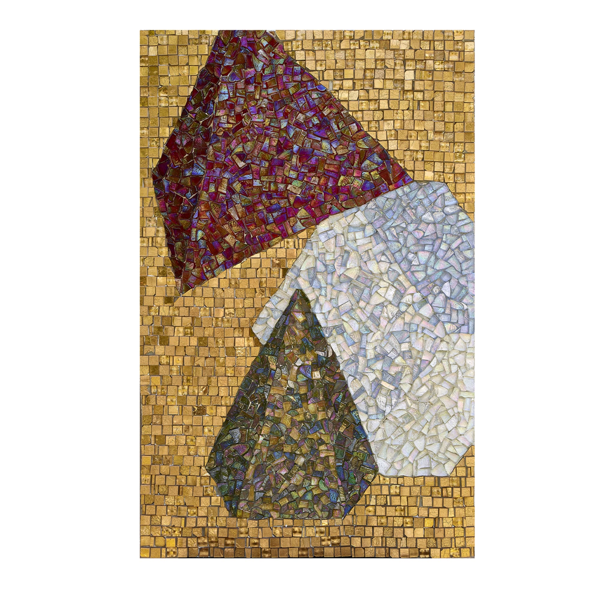 Pannello in mosaico policromo Solidi Platonici 2 - Vista principale