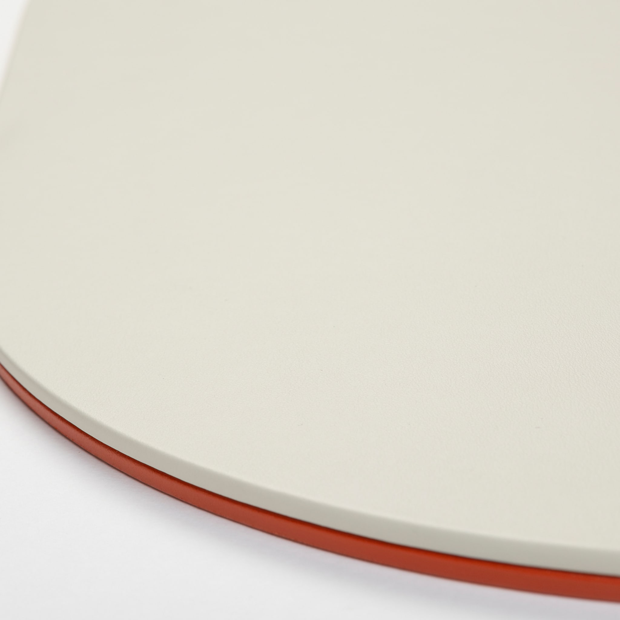 Set of 6 Mondrian Spritz Orange and Luna White Round Coasters - Alternative view 1