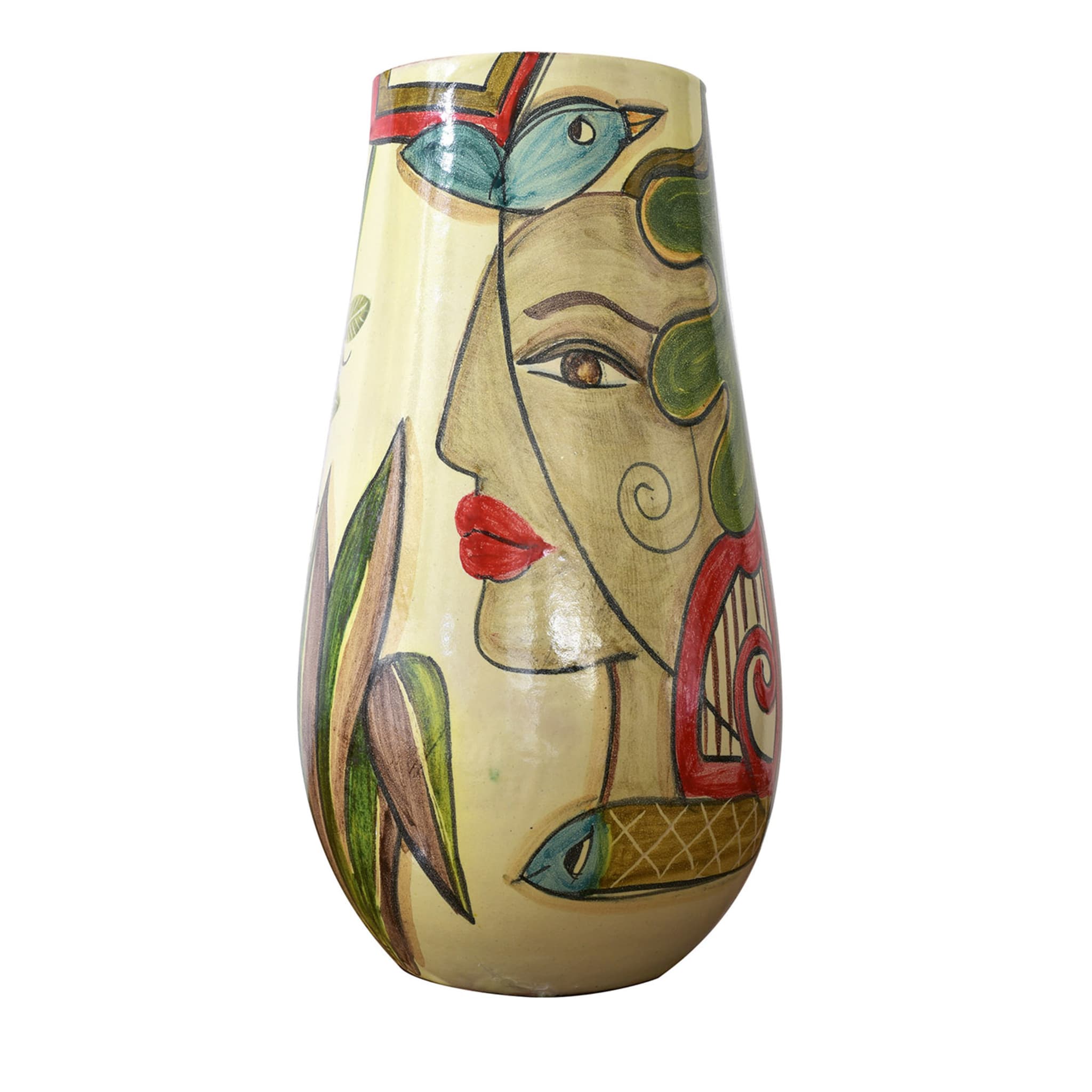 Pop Große gewölbte polychrome Vase - Hauptansicht