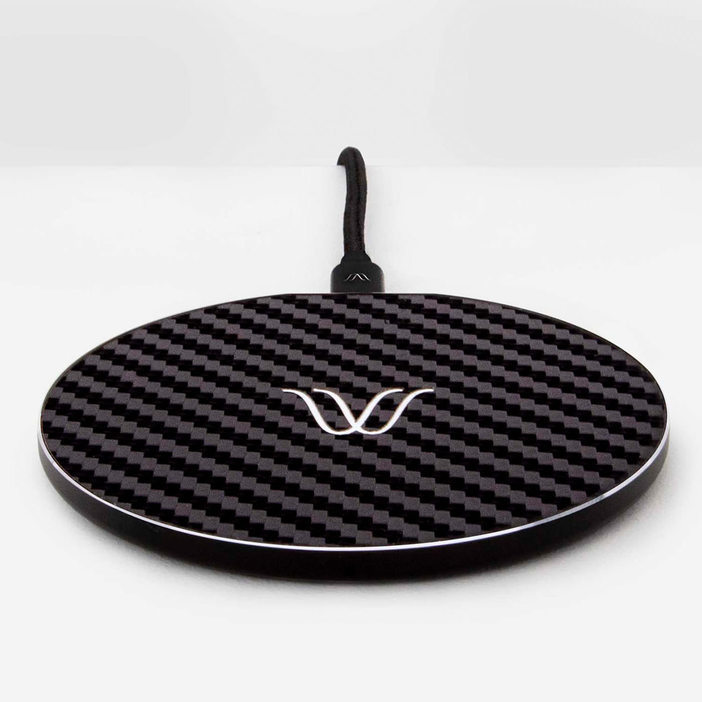 CARBON BLACK Solo Wireless Charger  - Woodie Milano