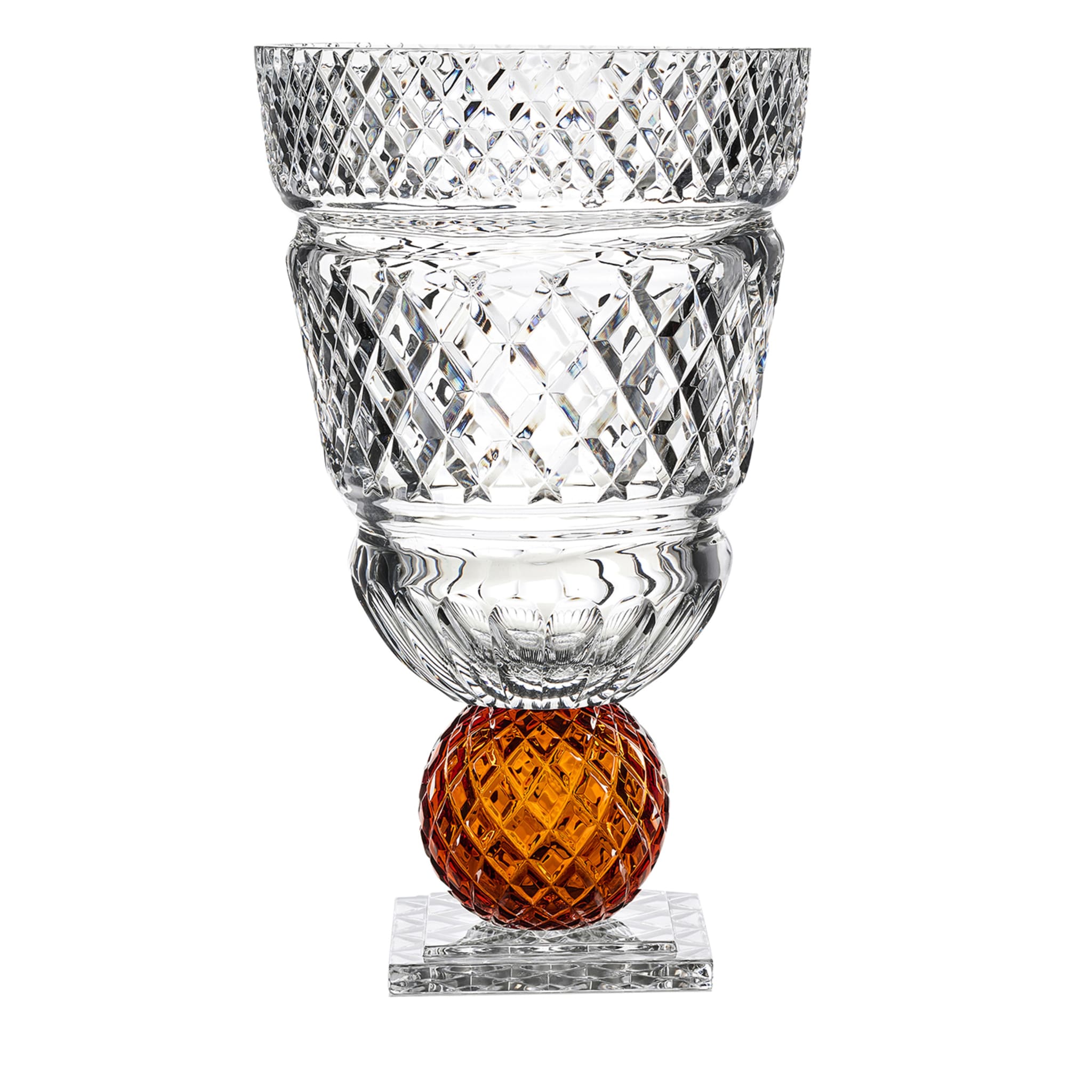 Katherine conical vase with amber sphere - Main view