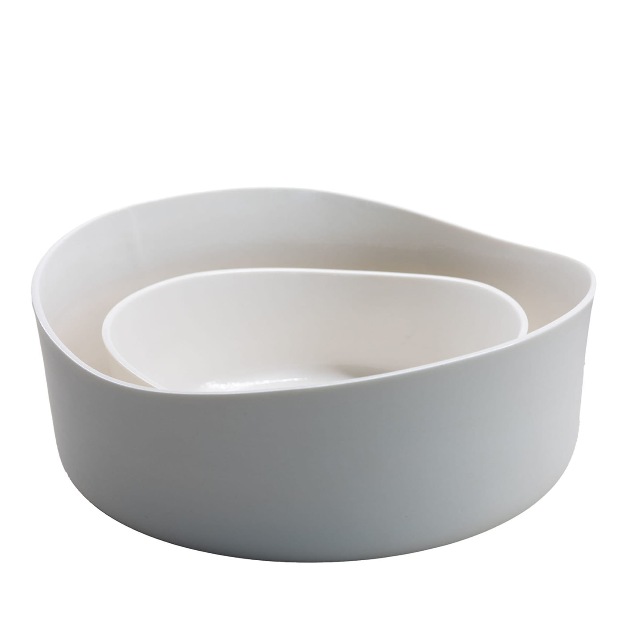 Carmen White Porcelain Bowl - Alternative view 1