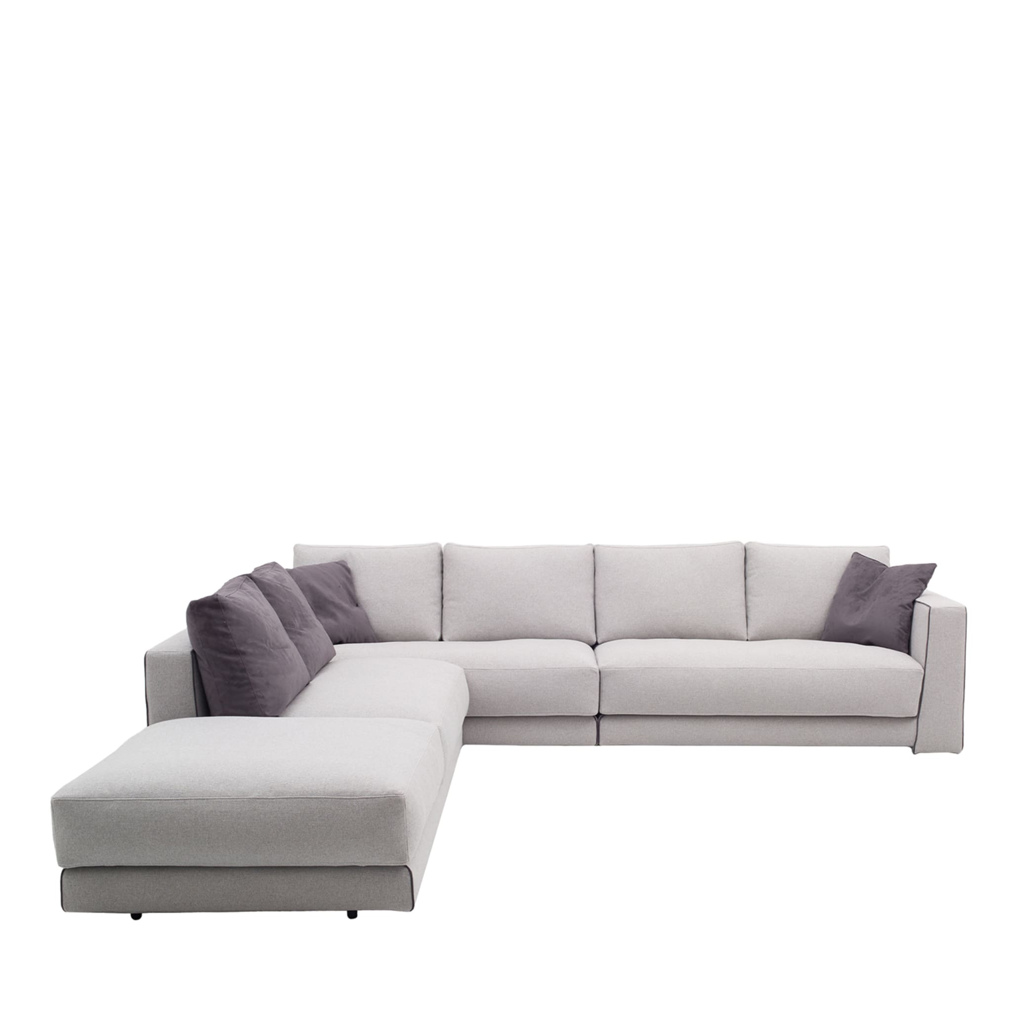 Barclays Angular Gray Sofa - Main view