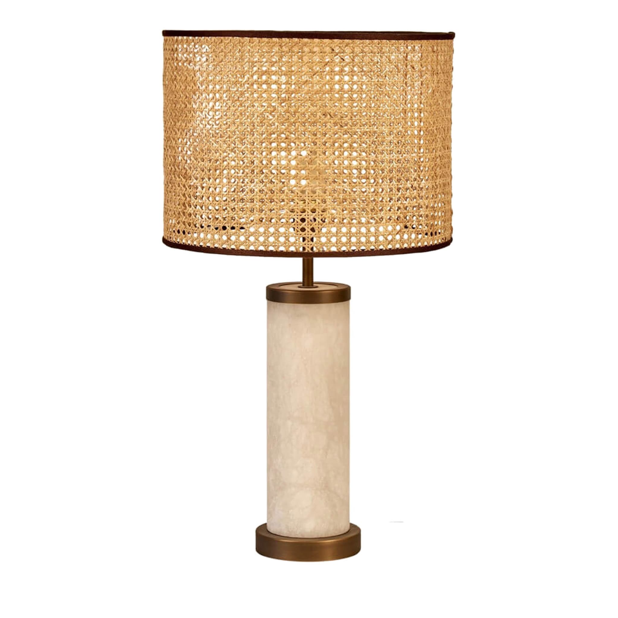 Lámpara de mesa Hortensia de alabastro retroiluminada - Vista principal