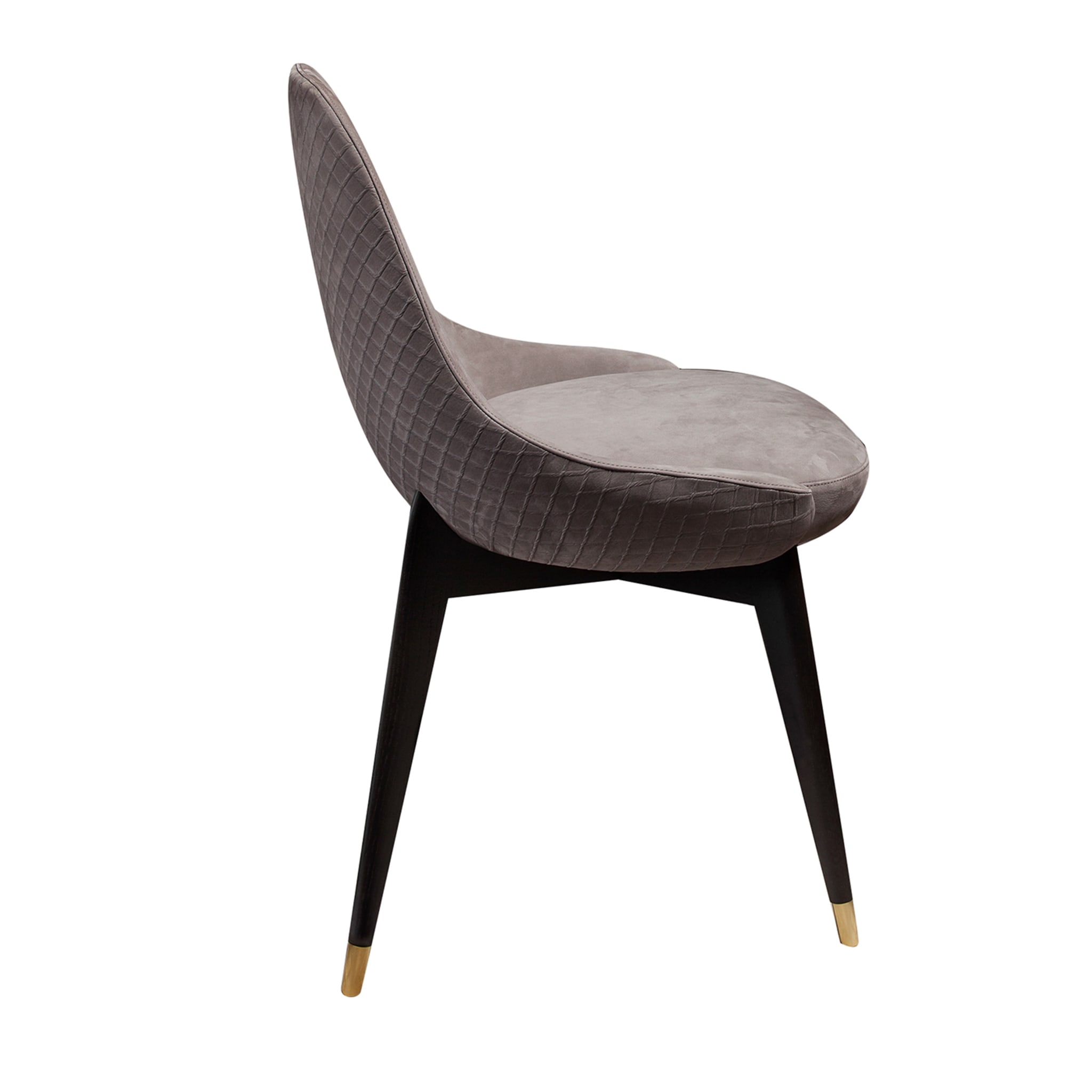 4000 Royal Gray Leather Chair by Gianluigi Landoni - Vue principale