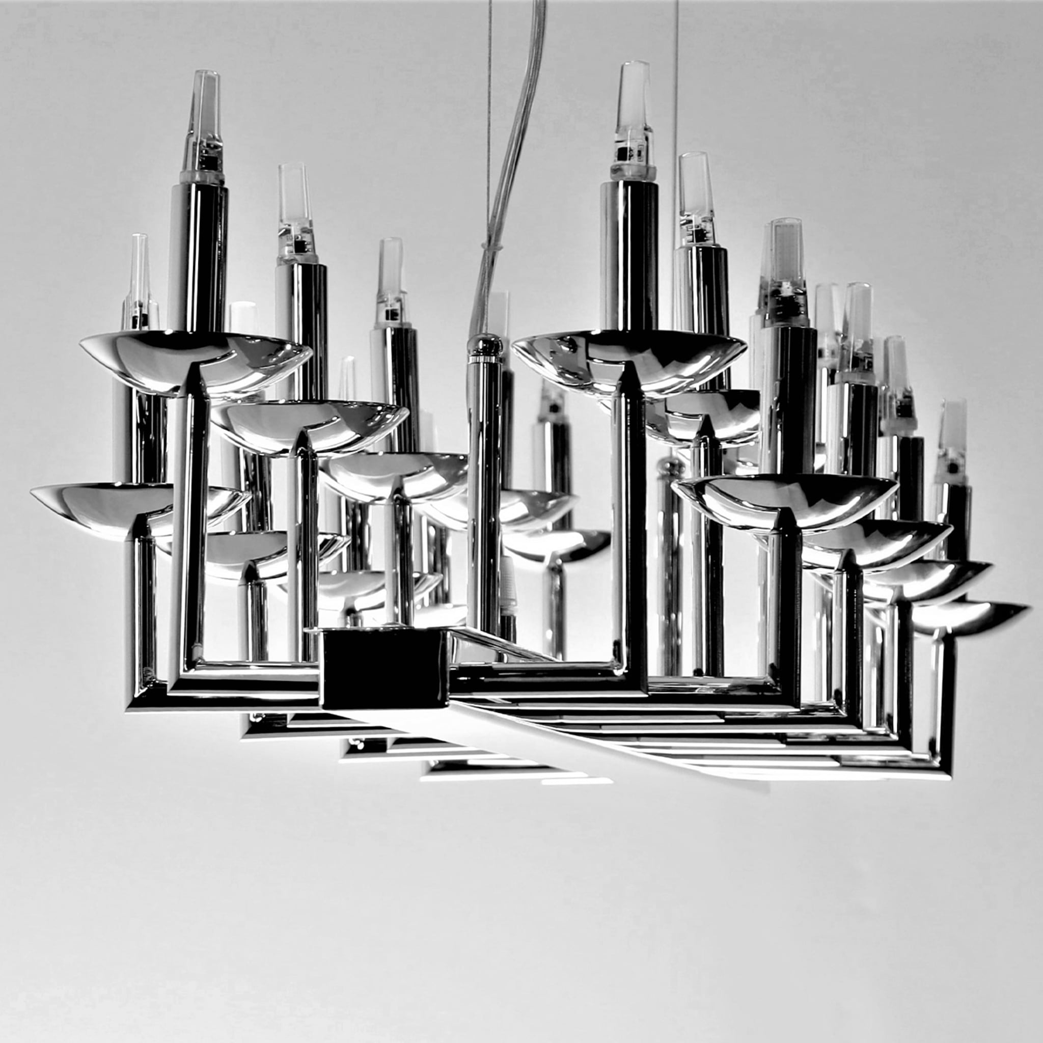 METROPOLITAN nickel chandelier - Alternative view 1