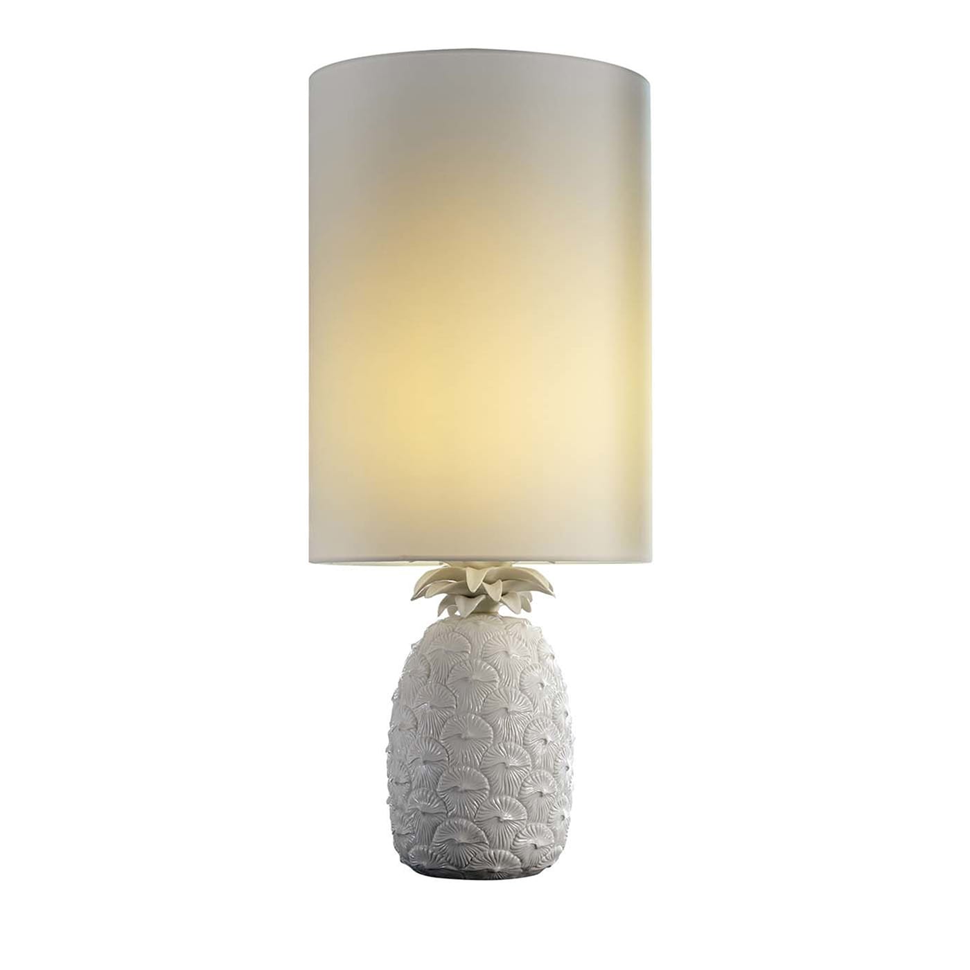 Pineapple Large White Table Lamp - Villari Home Couture