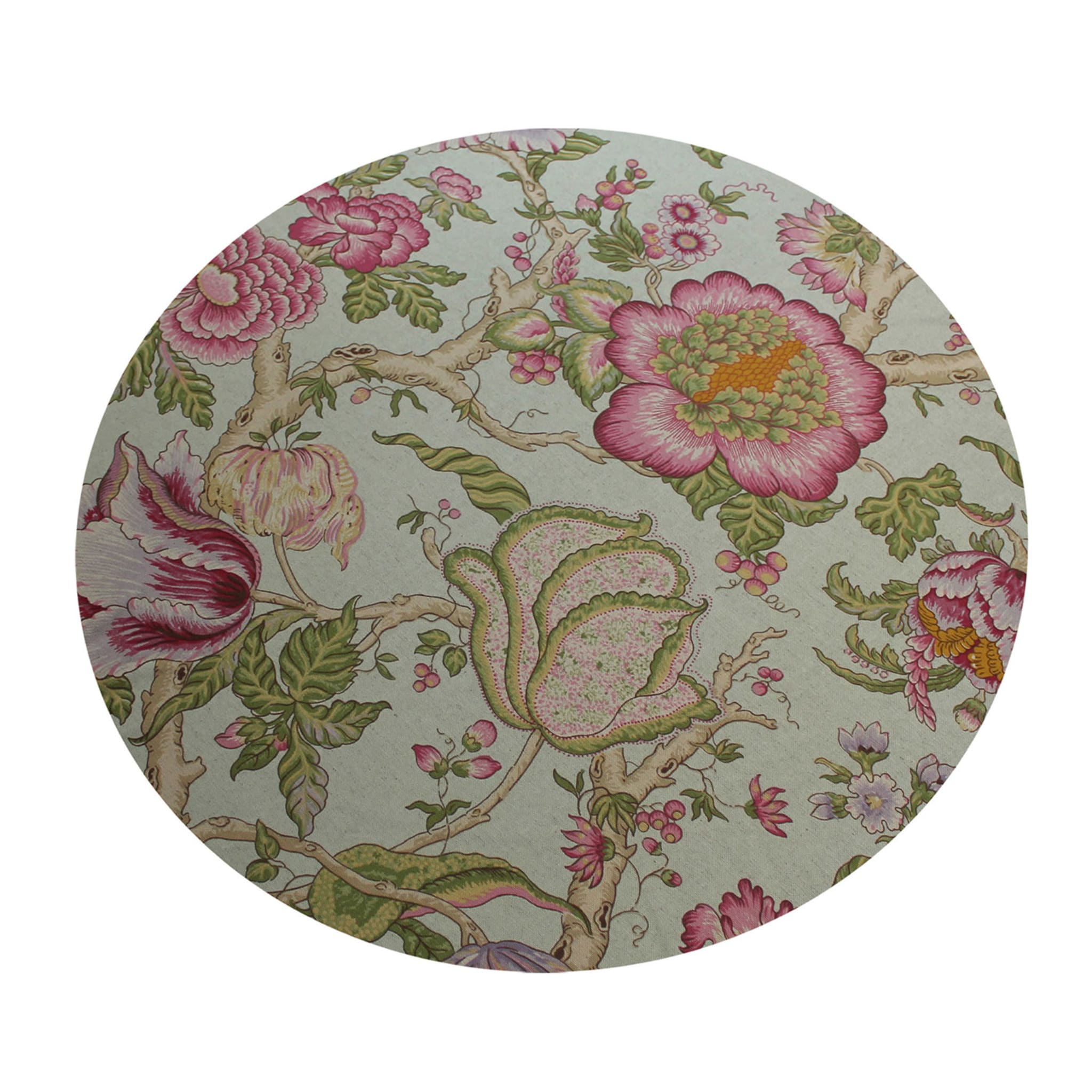 Set of 2 Cuffiette Extra-Small Round Floral Placemats - Main view
