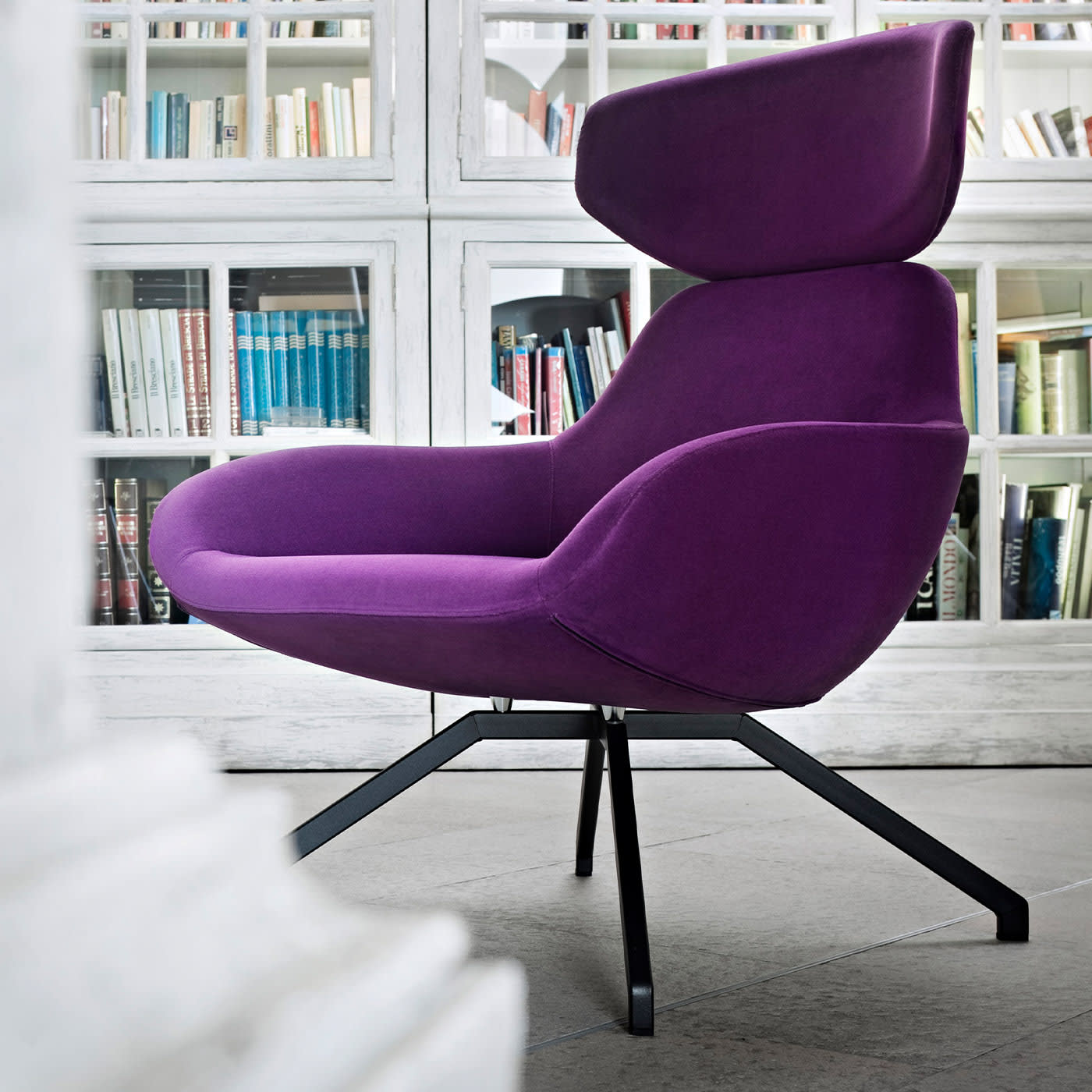 X 2Big Purple Armchair Alma Design Artemest