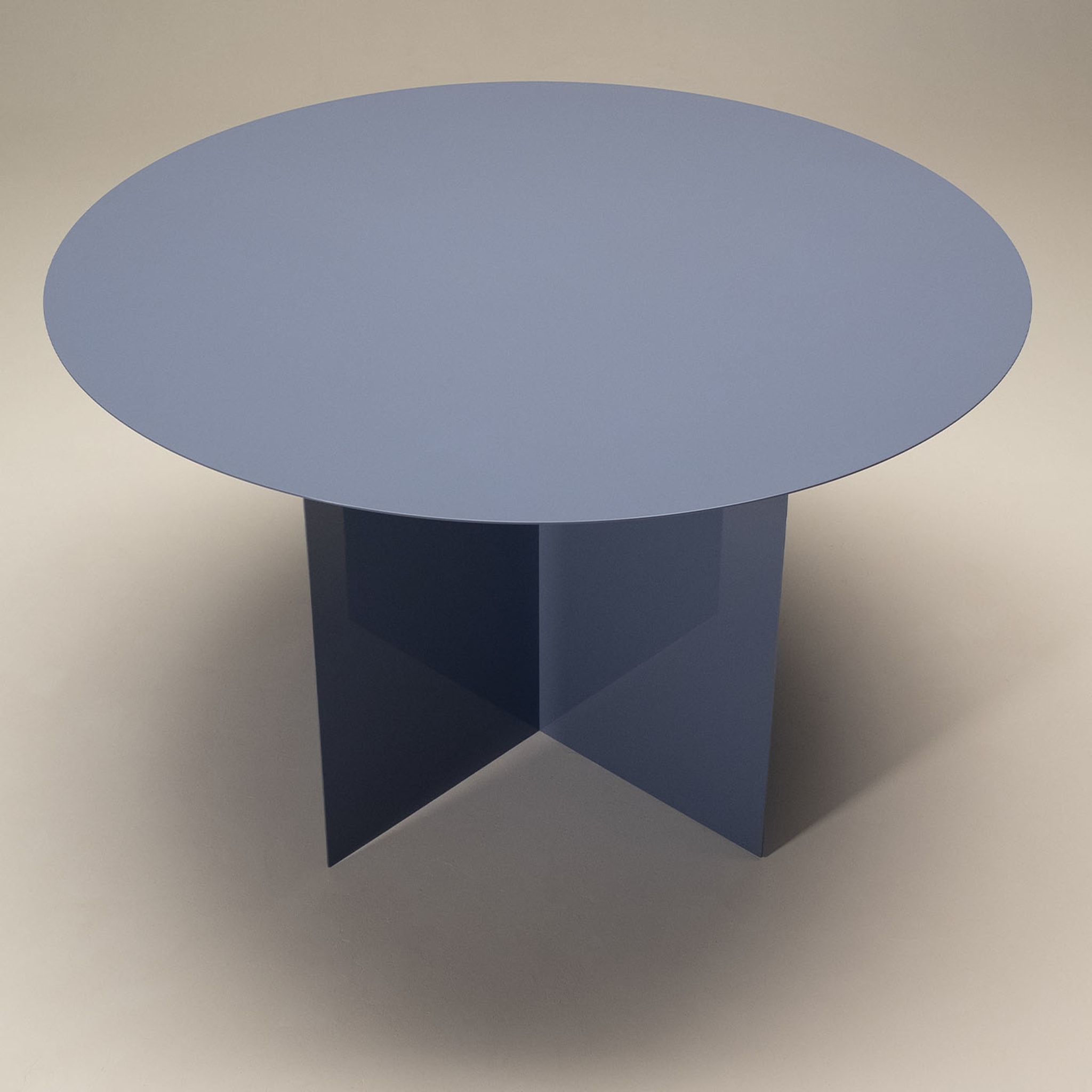 Across Blue Round Dining Table  - Alternative view 2
