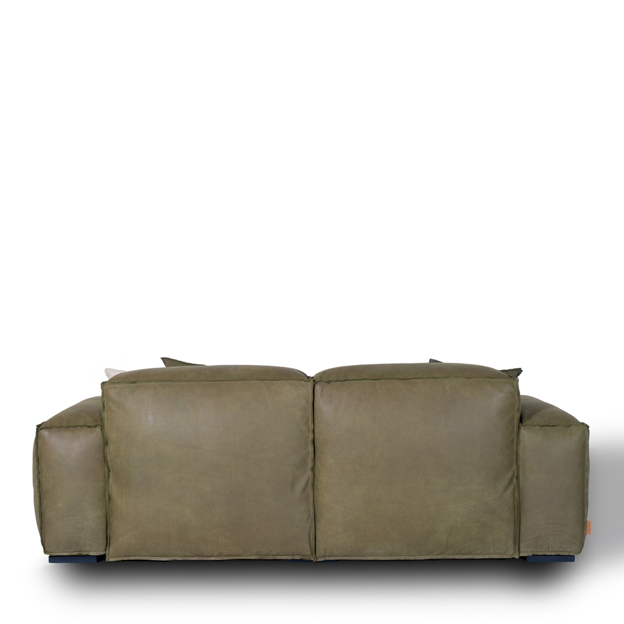 Placido Green Leather 2-Seater Maxi Sofa Tribeca collection - Alternative view 3