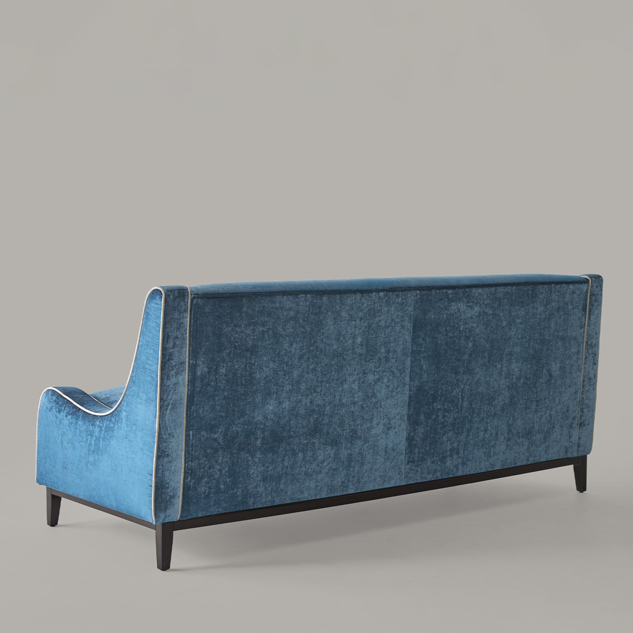 Paris Blue Navy Velvet 3-Seater Sofa - Alternative view 4