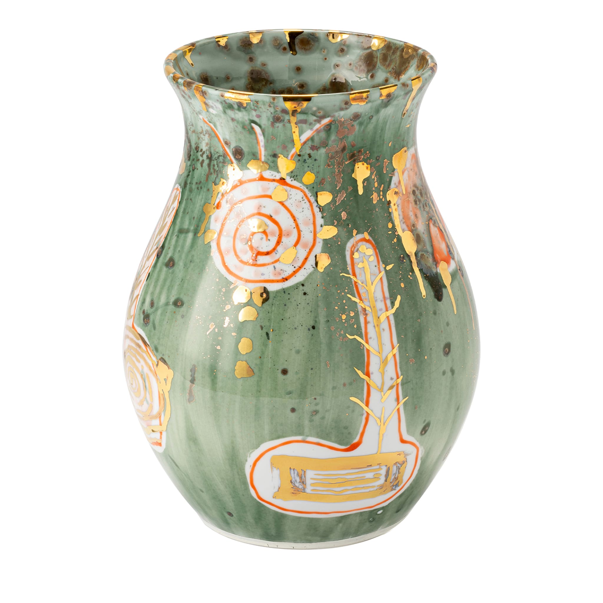 Aphrodite Green Ceramic  Vase - Main view
