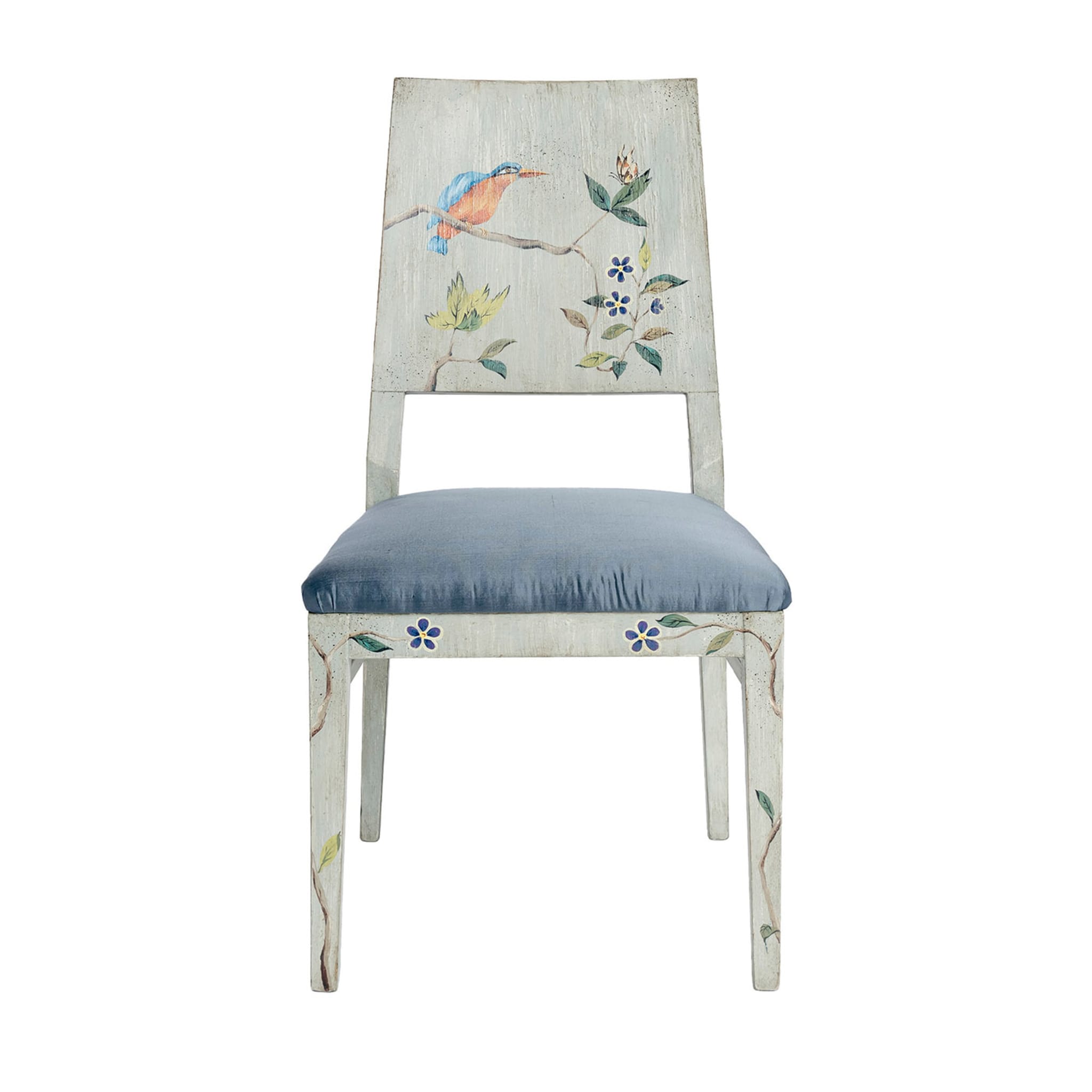 Azure Indigo Chair with Foliage - Main view
