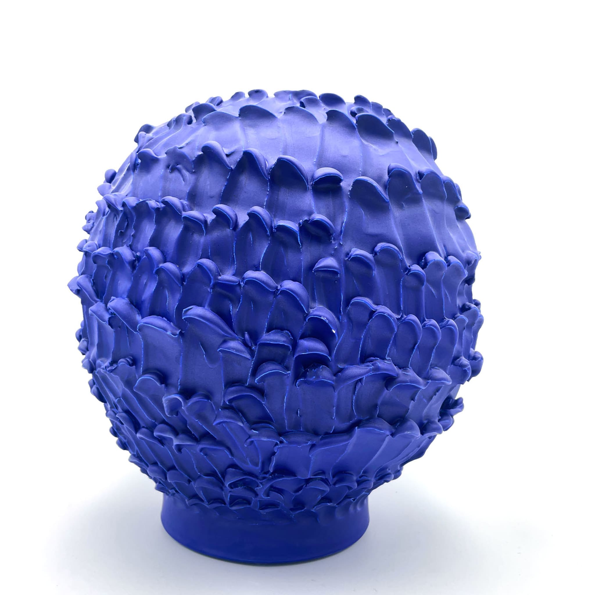 Onda Matte Deep Blue Big Round Vase - Vue alternative 4