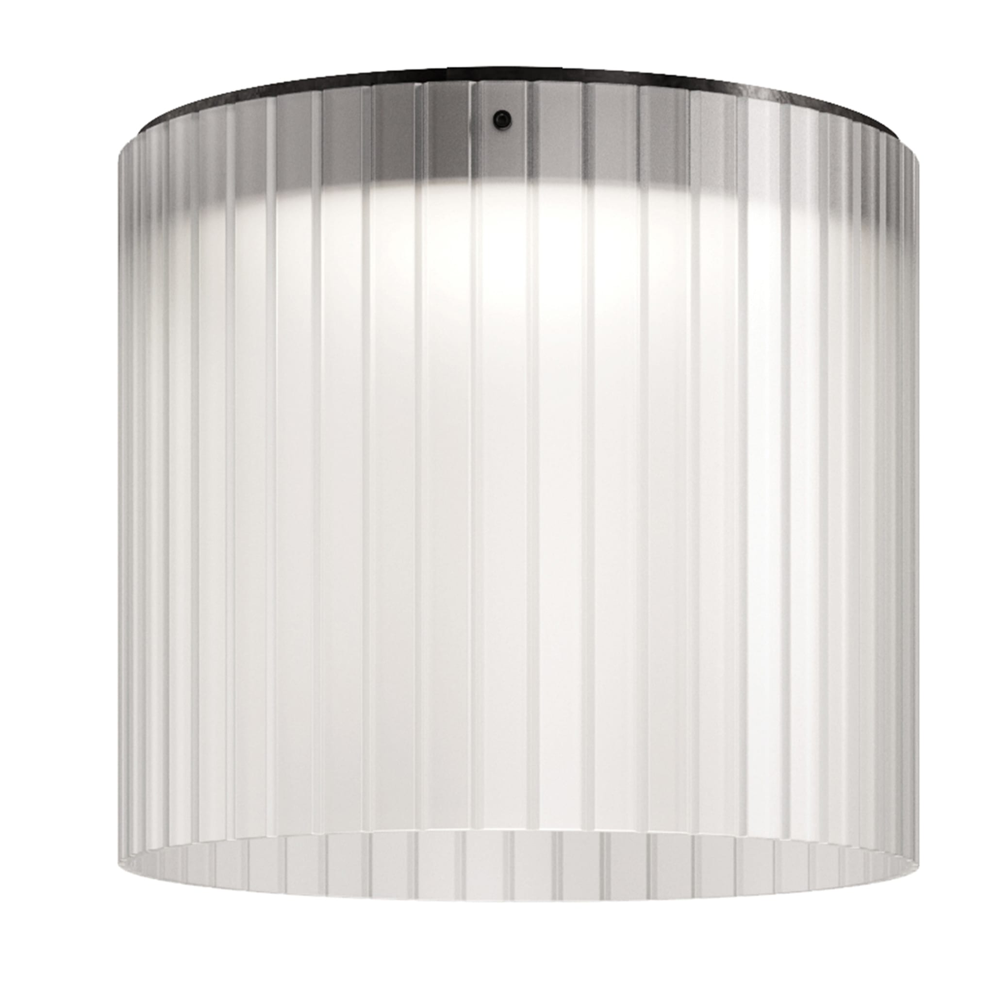 Lampe en verre blanc 40 cm - Vue principale
