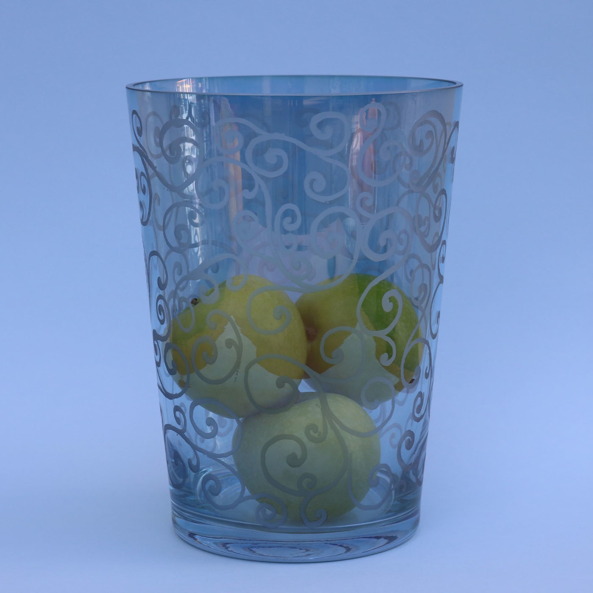 Vase en verre bleu Ritmica - Vue alternative 1