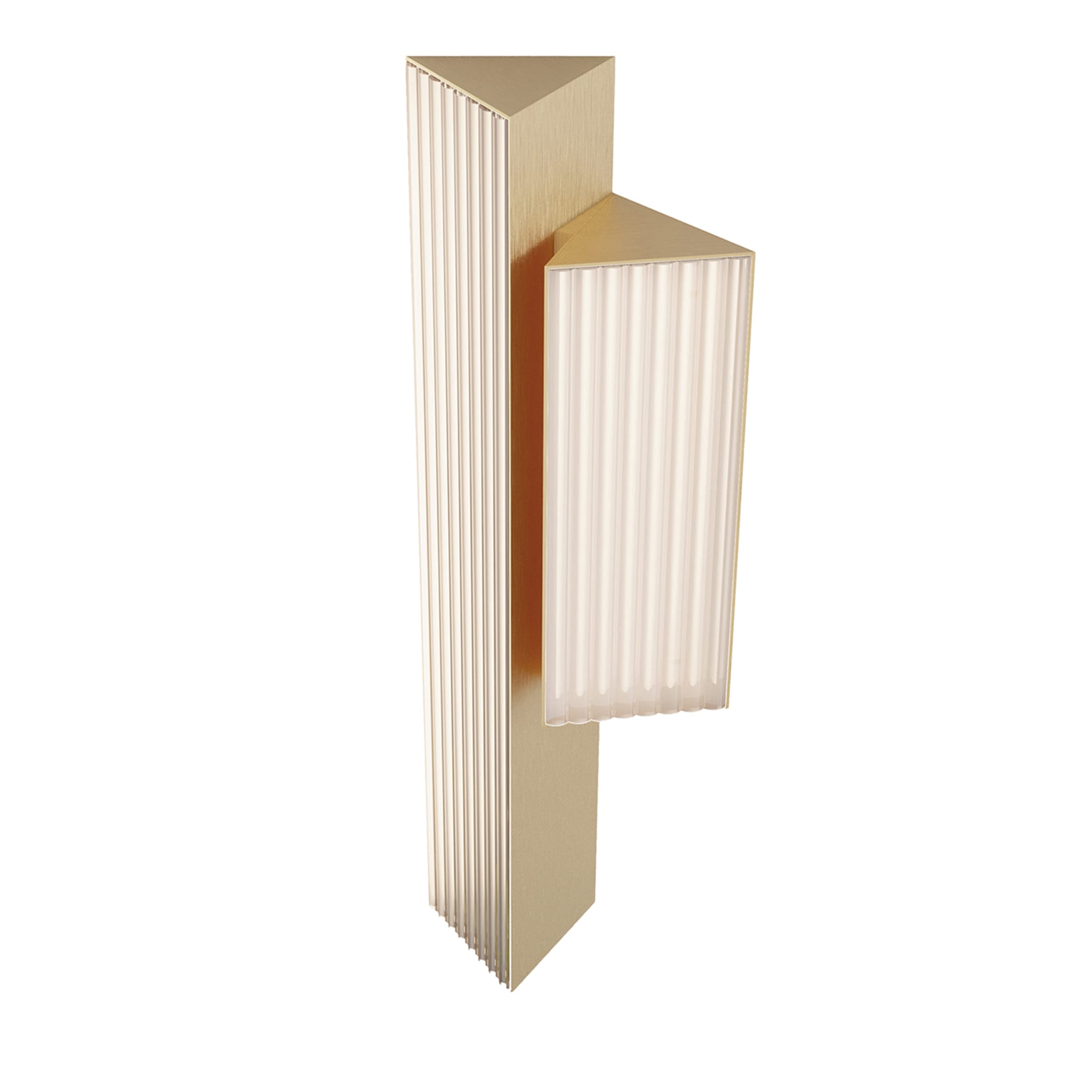 Stick 2-Light Gold Nickel Sconce - Main view
