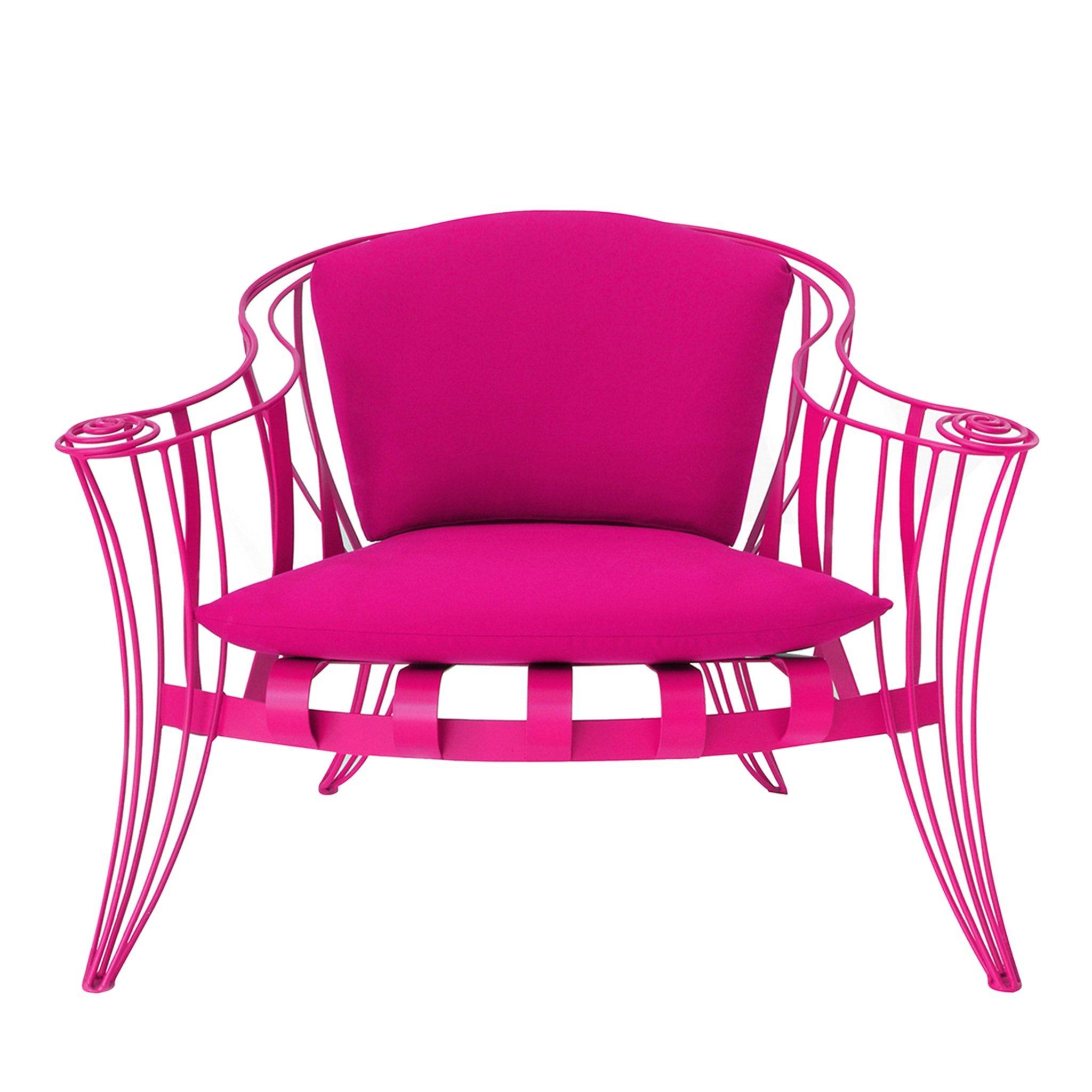 Pink Opus Garden Armchair By Carlo Rampazzi - Main view