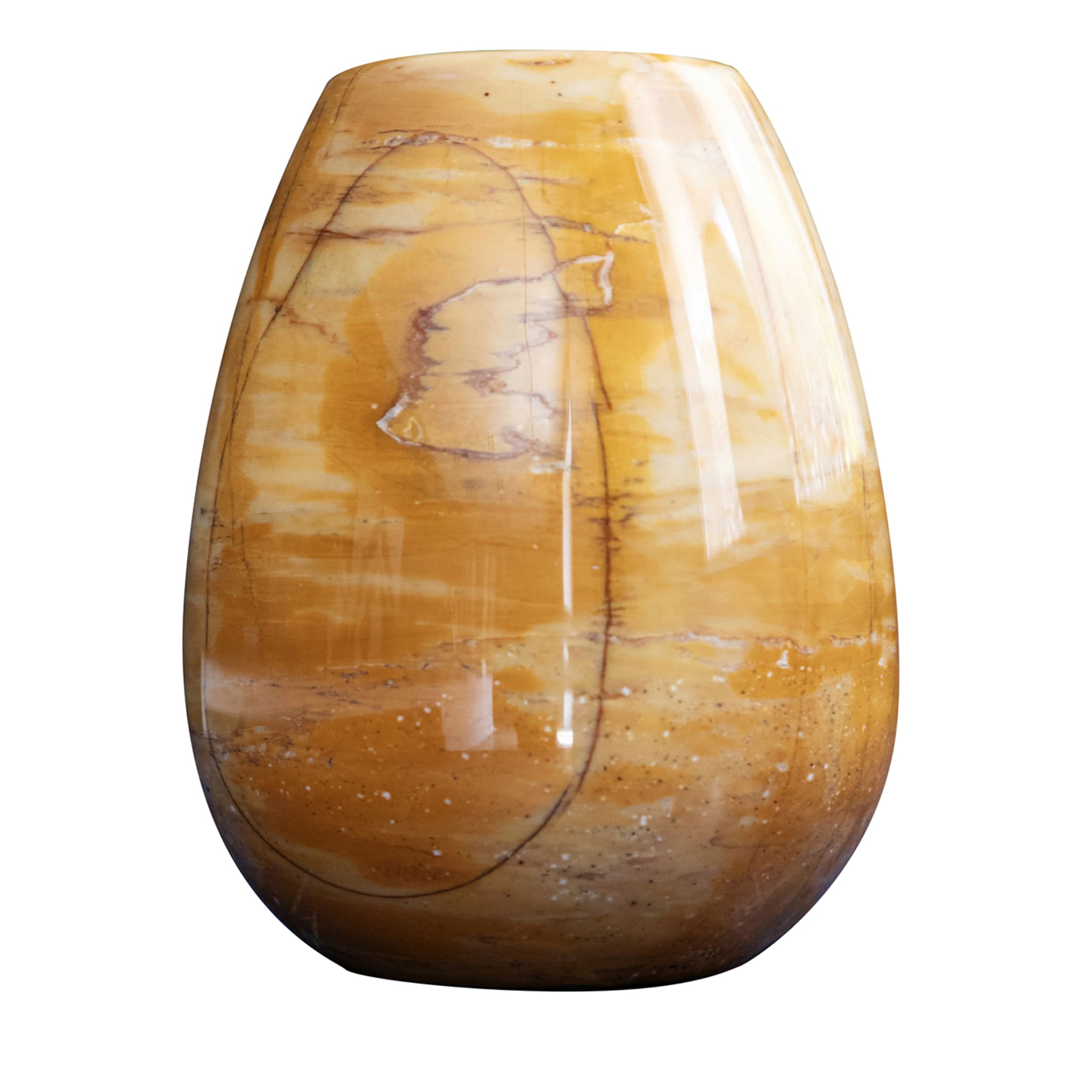 Gelbe Siena-Vase von Franco Albini - Hauptansicht