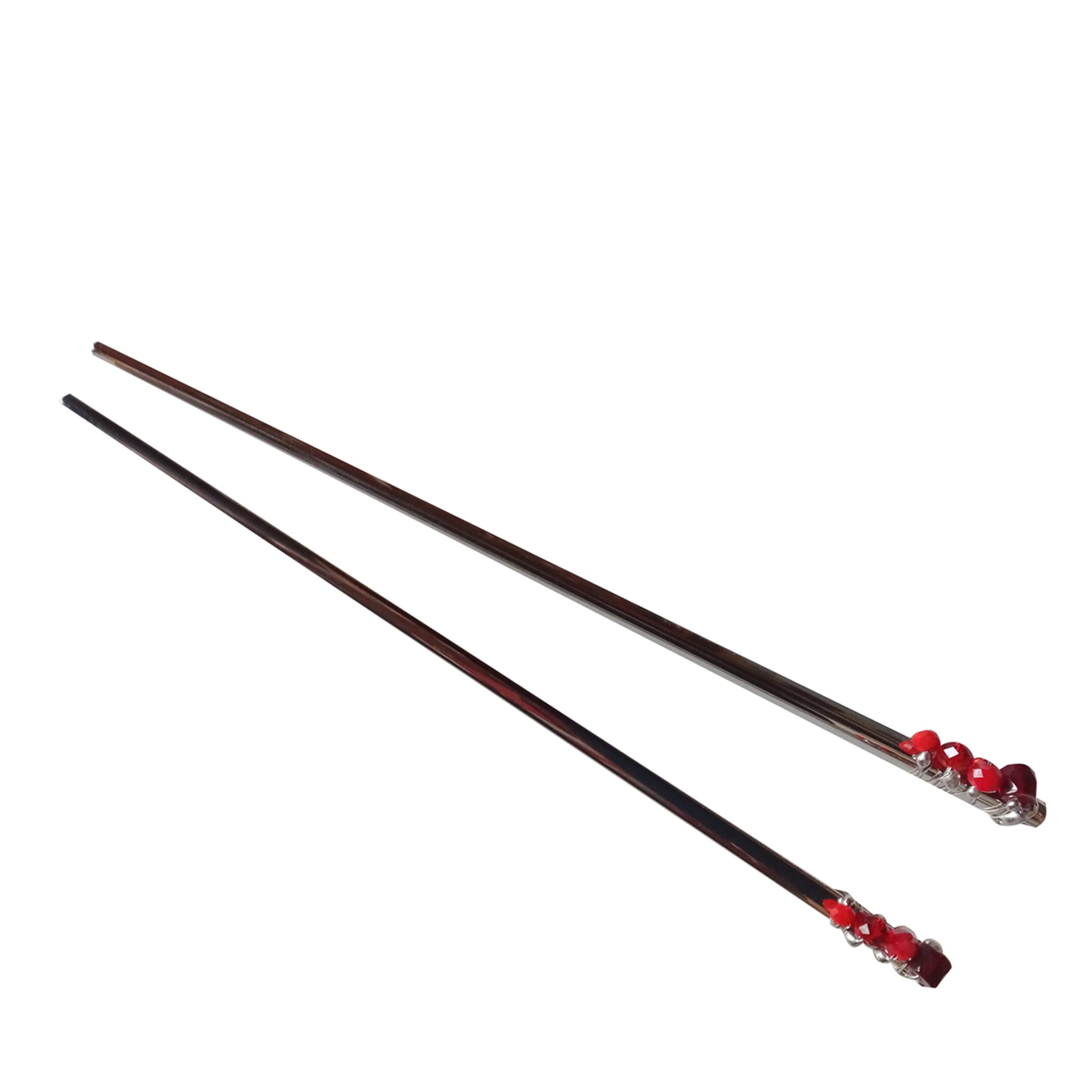 Lui & Lei Red Crystal Set of 2 Chopsticks - Main view