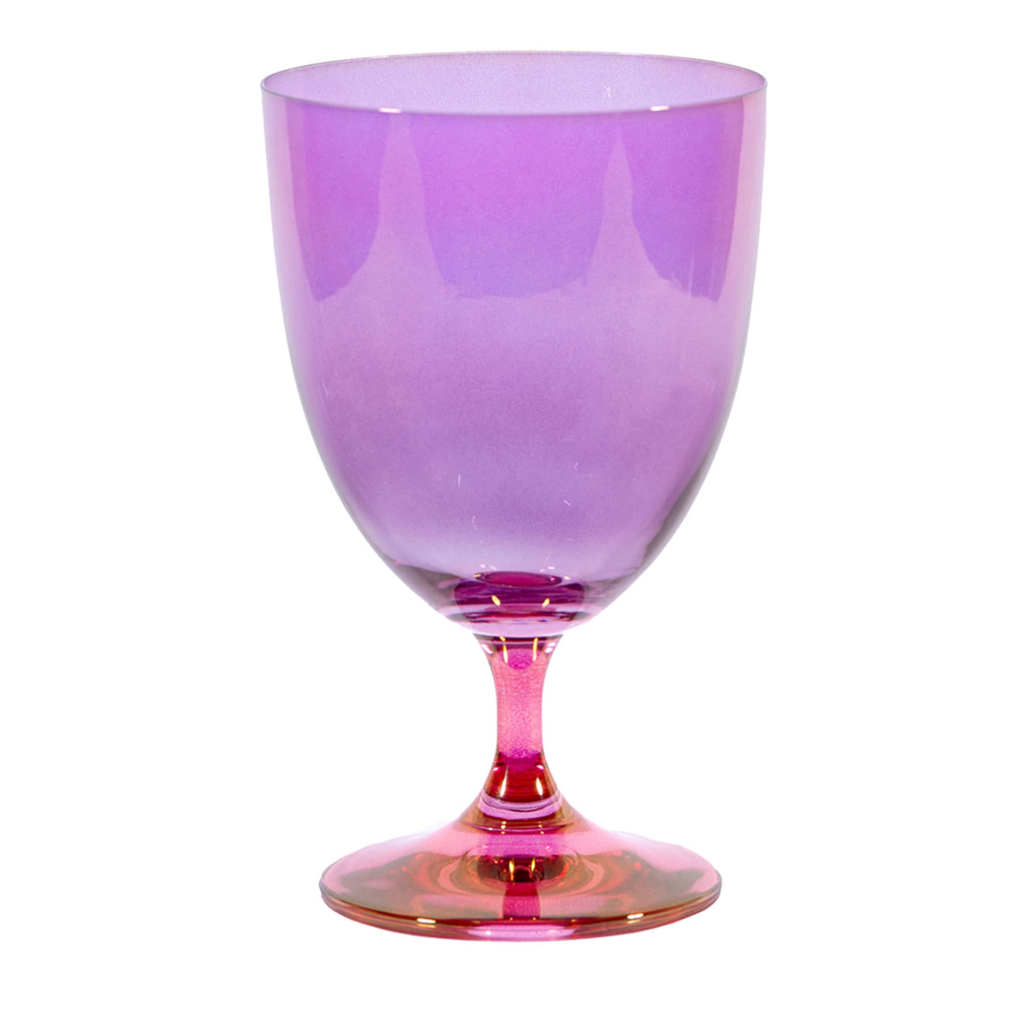 Set di 2 calici da acqua viola-rosa Fleury - Vista principale