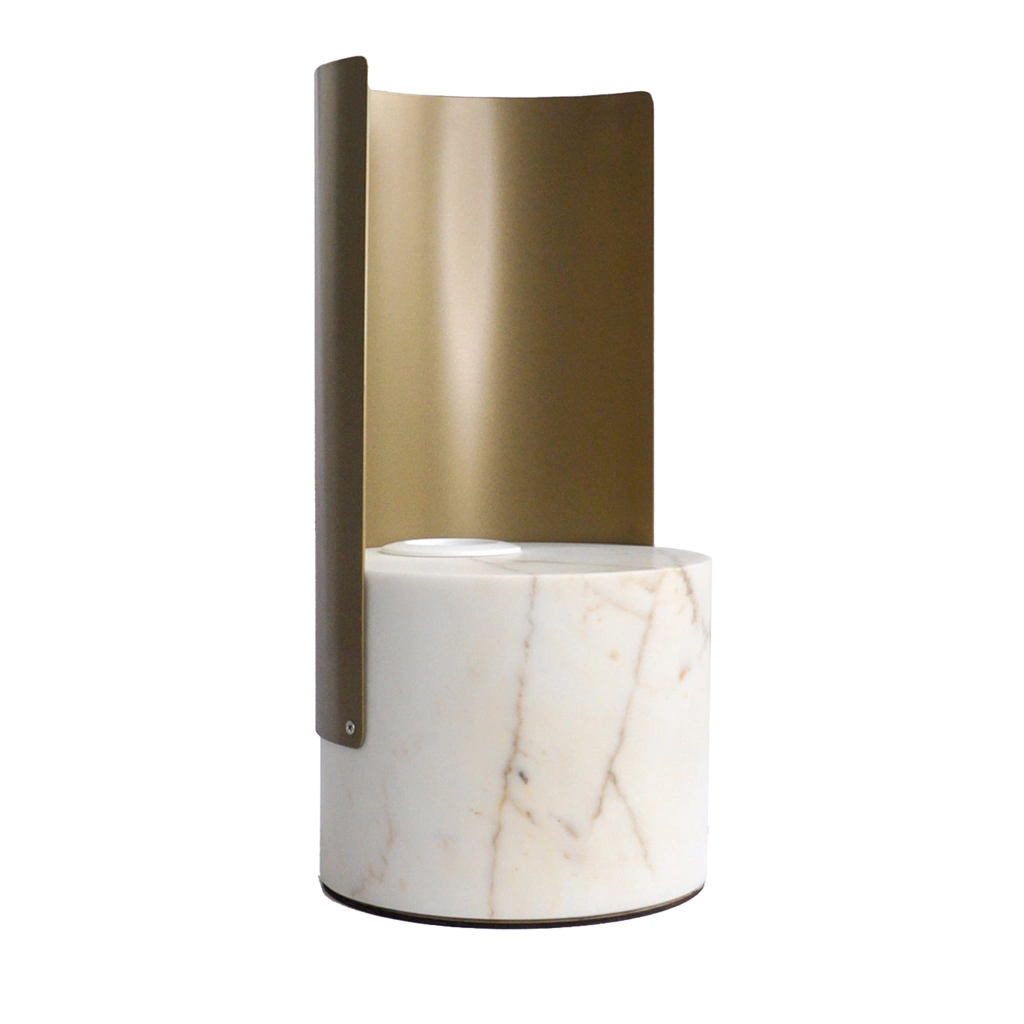 Piccola lampada da tavolo Baglio in marmo di Paonazzo - Vista principale