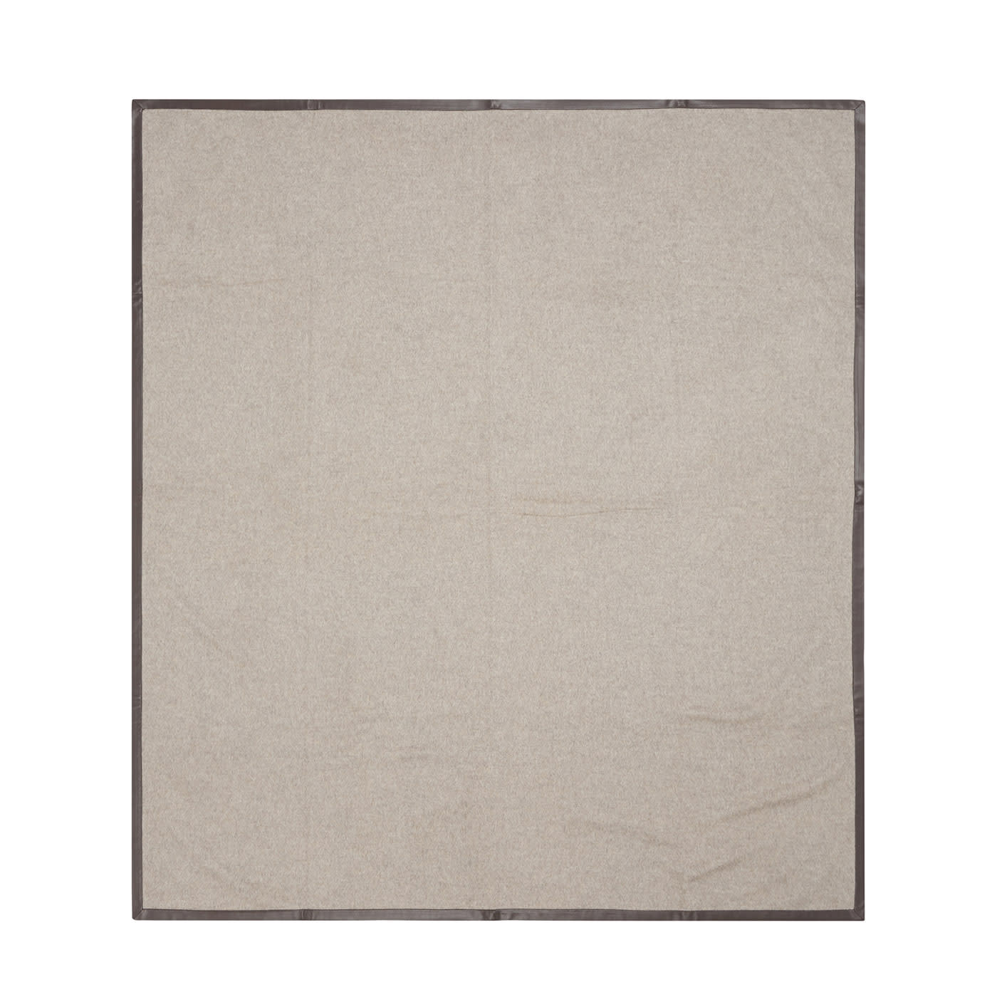 Salon Leather-Hemmed Light-Gray Small Blanket - Alonpi