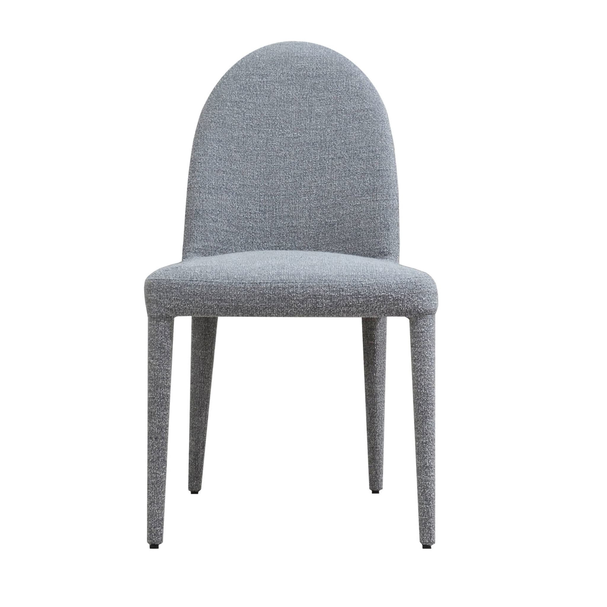 Balzaretti’ XL Dining Chair in Grey Fabric - Main view