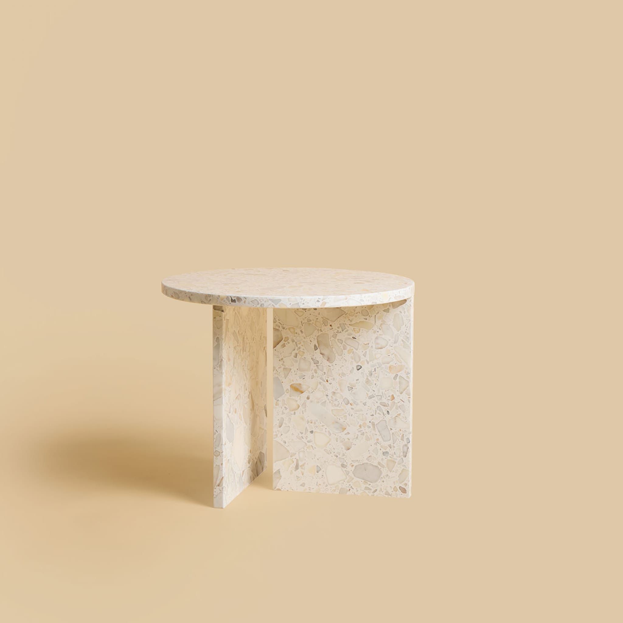 Kyushu Terrazzo Carrara Side Table - Alternative view 2
