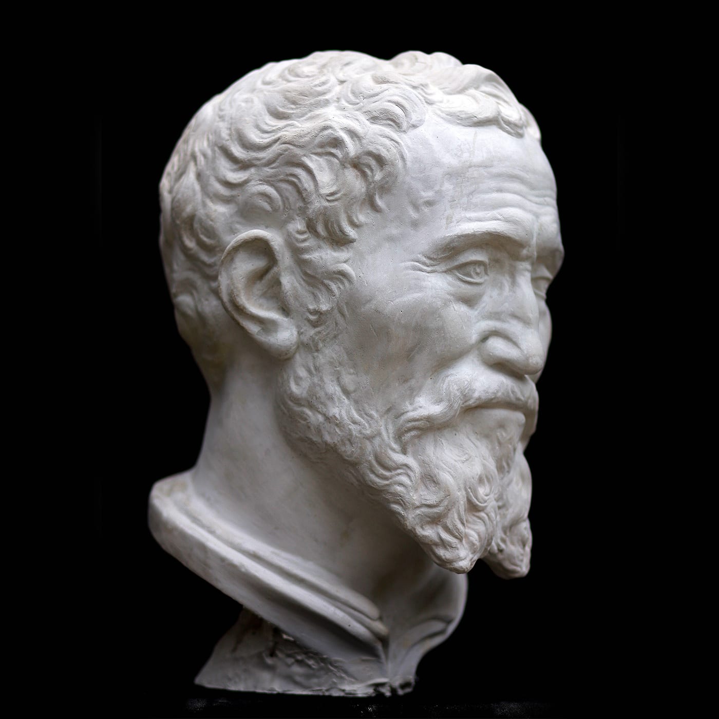 Cast of a bust of Michelangelo, Works of Art, RA Collection