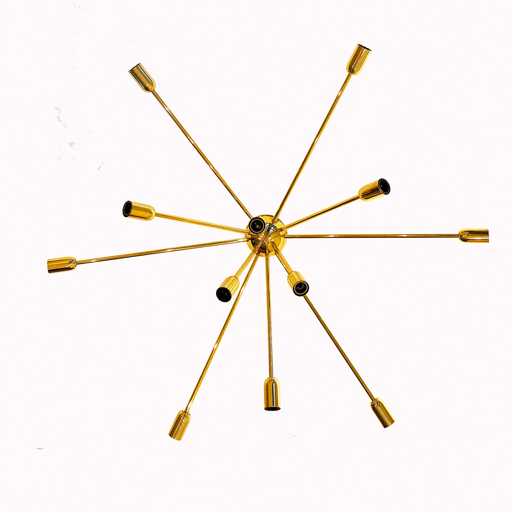 “Half Sputnik” Ceiling Lamp in Polished Brass - Alternative view 1
