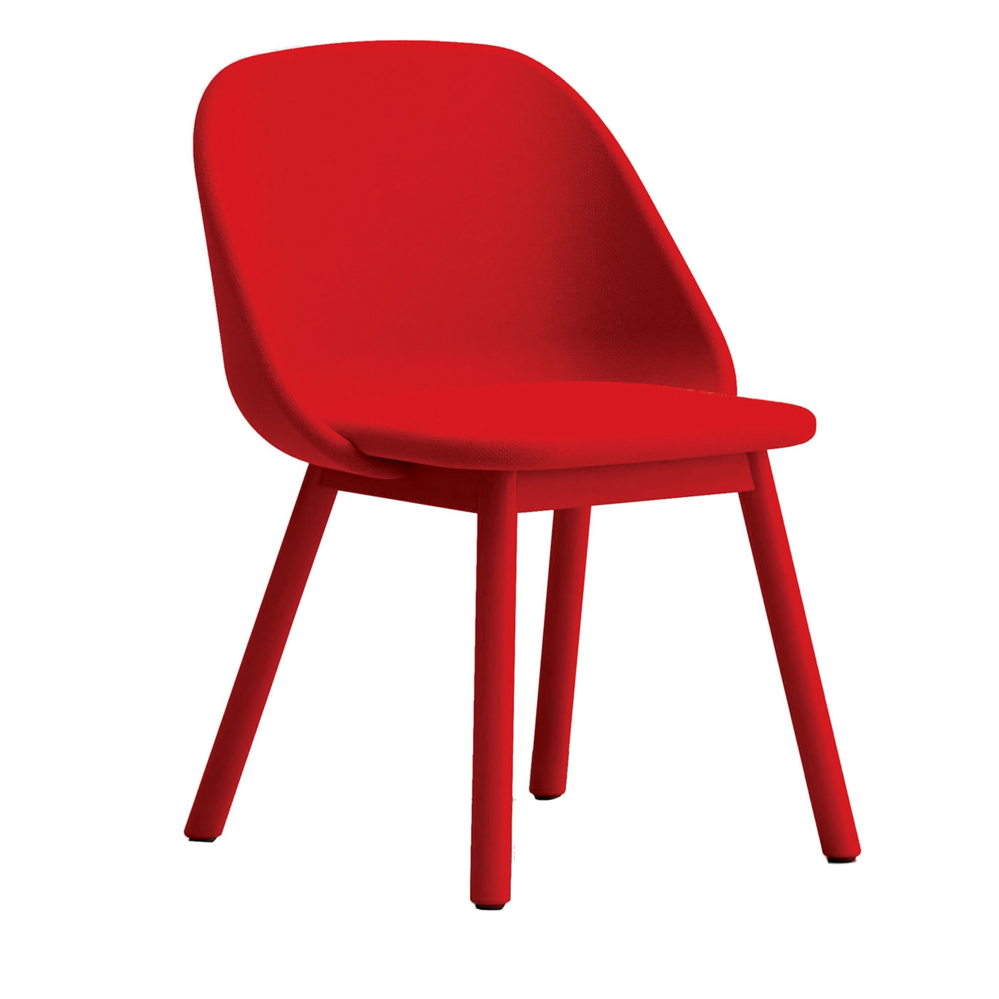 Chaise rouge Spoon de Studio Pastina - Vue principale