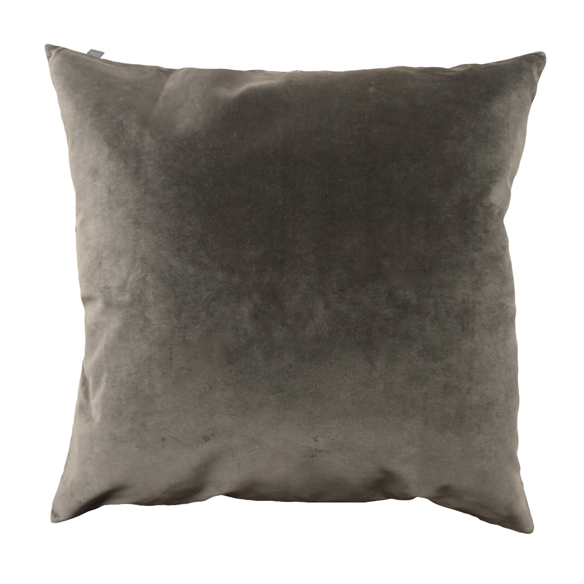 Grande housse de coussin en velours taupe - Vue principale