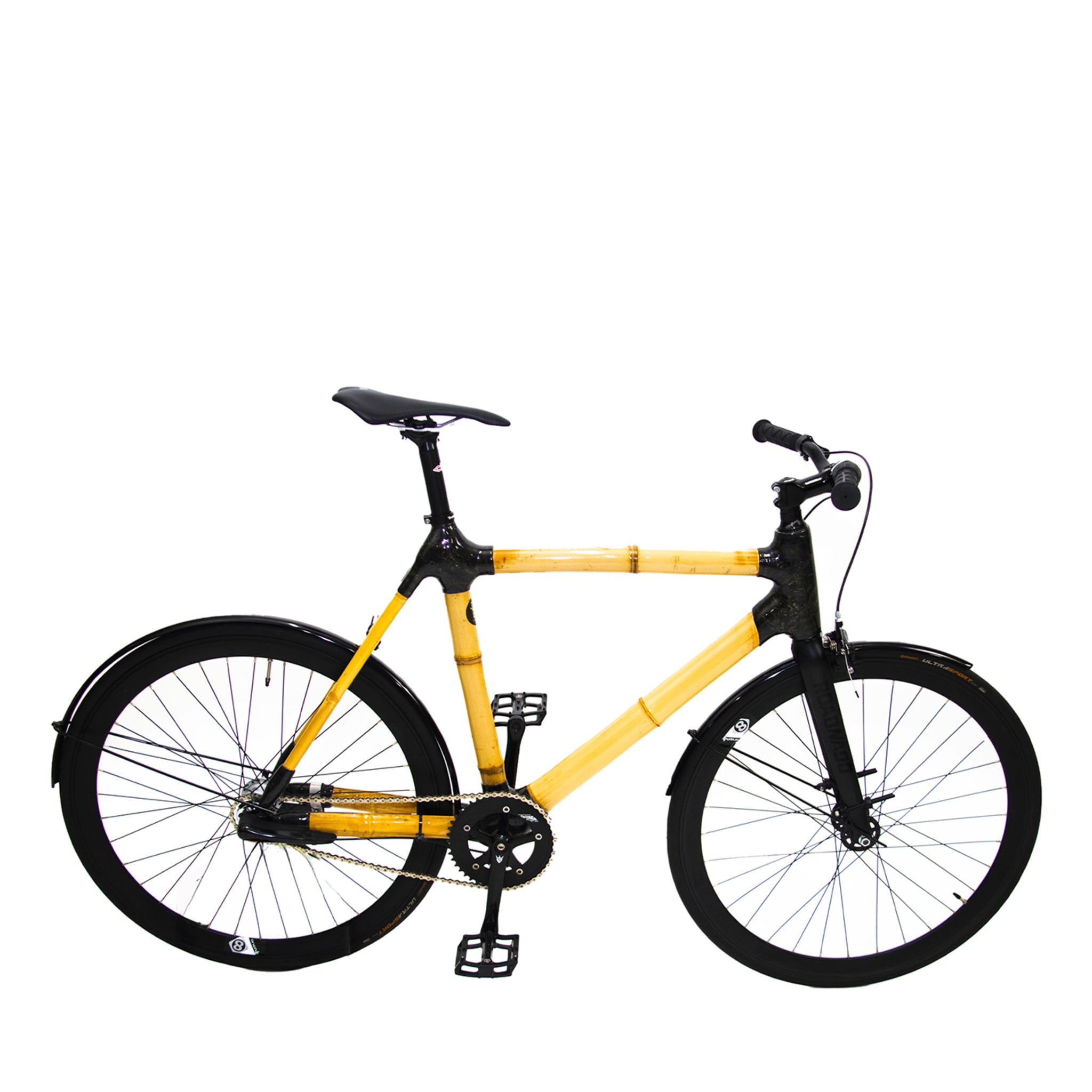 Bicicleta Bambú Negro Grava - Vista principal