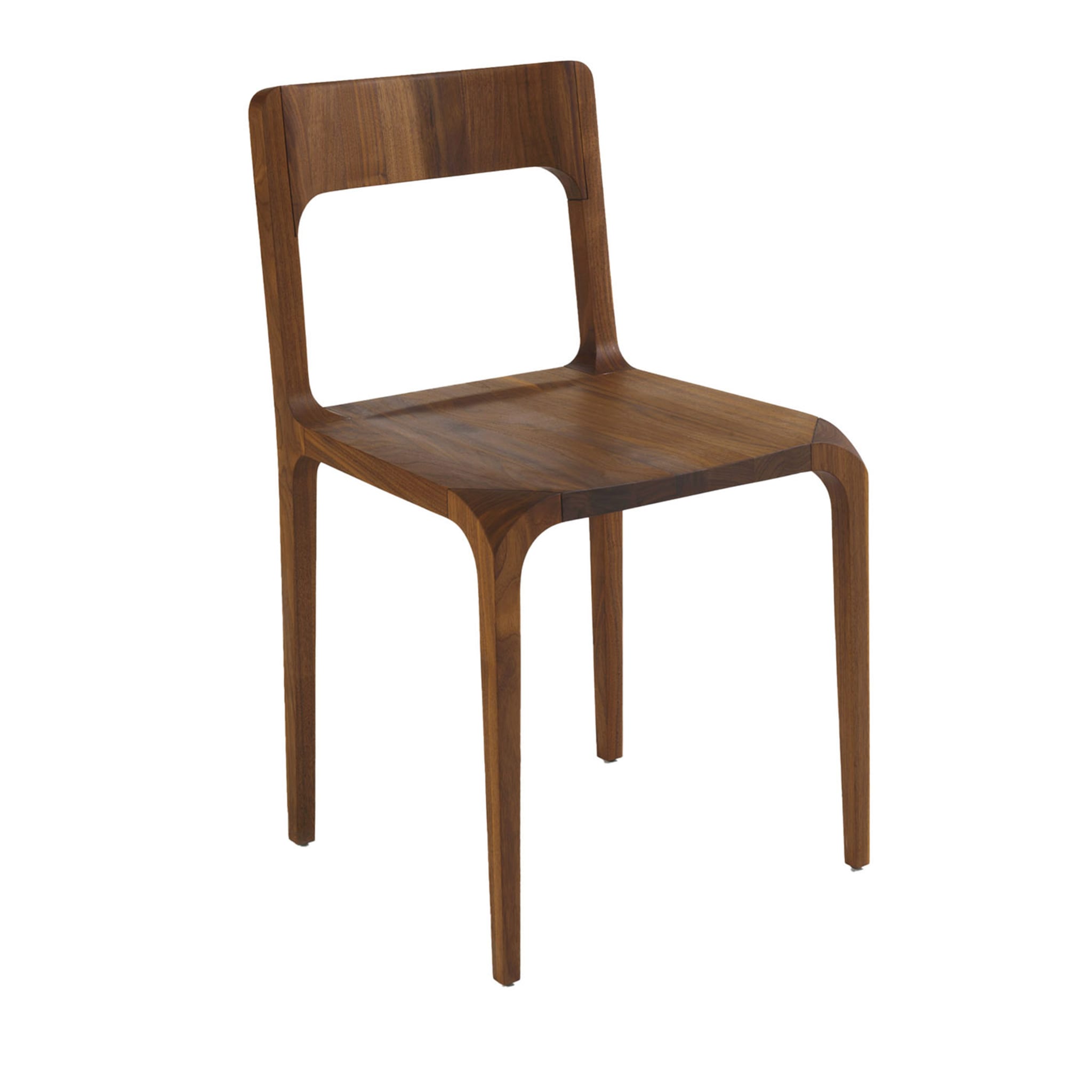 Schlanker Stuhl aus Nussbaumholz von Karim Rashid - Hauptansicht