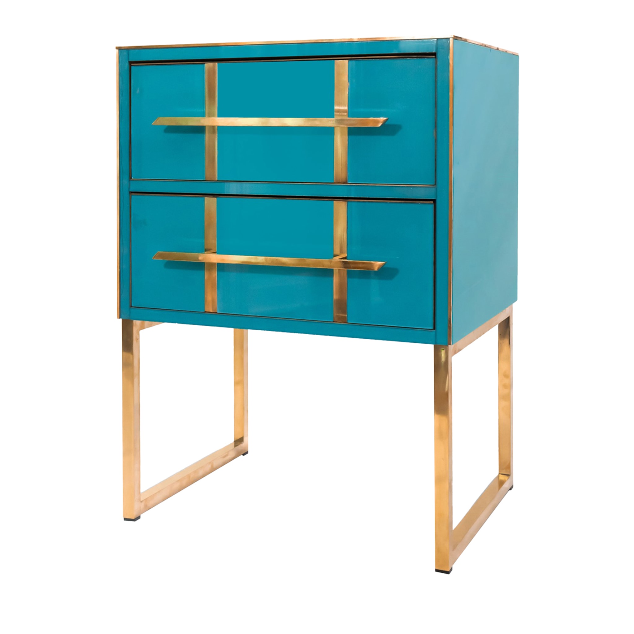 Turquoise Bedside Table - Main view