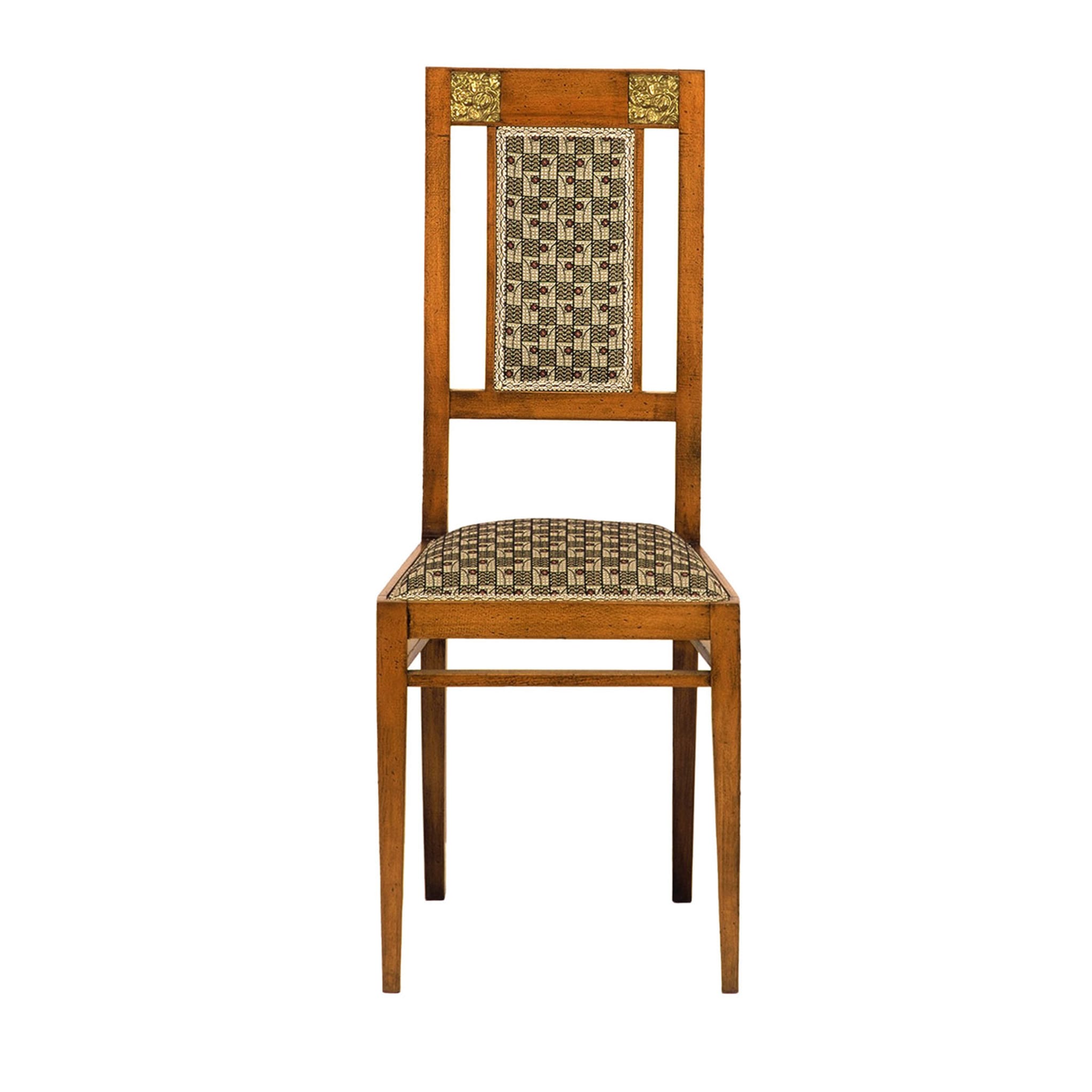 Italienischer Jugendstil-Stuhl aus Buche - Hauptansicht