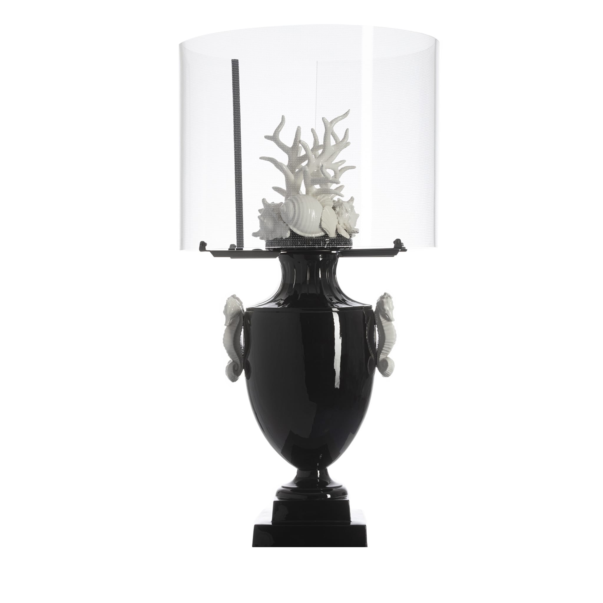 Okeanos Black and White Decòr Table Lamp  - Main view